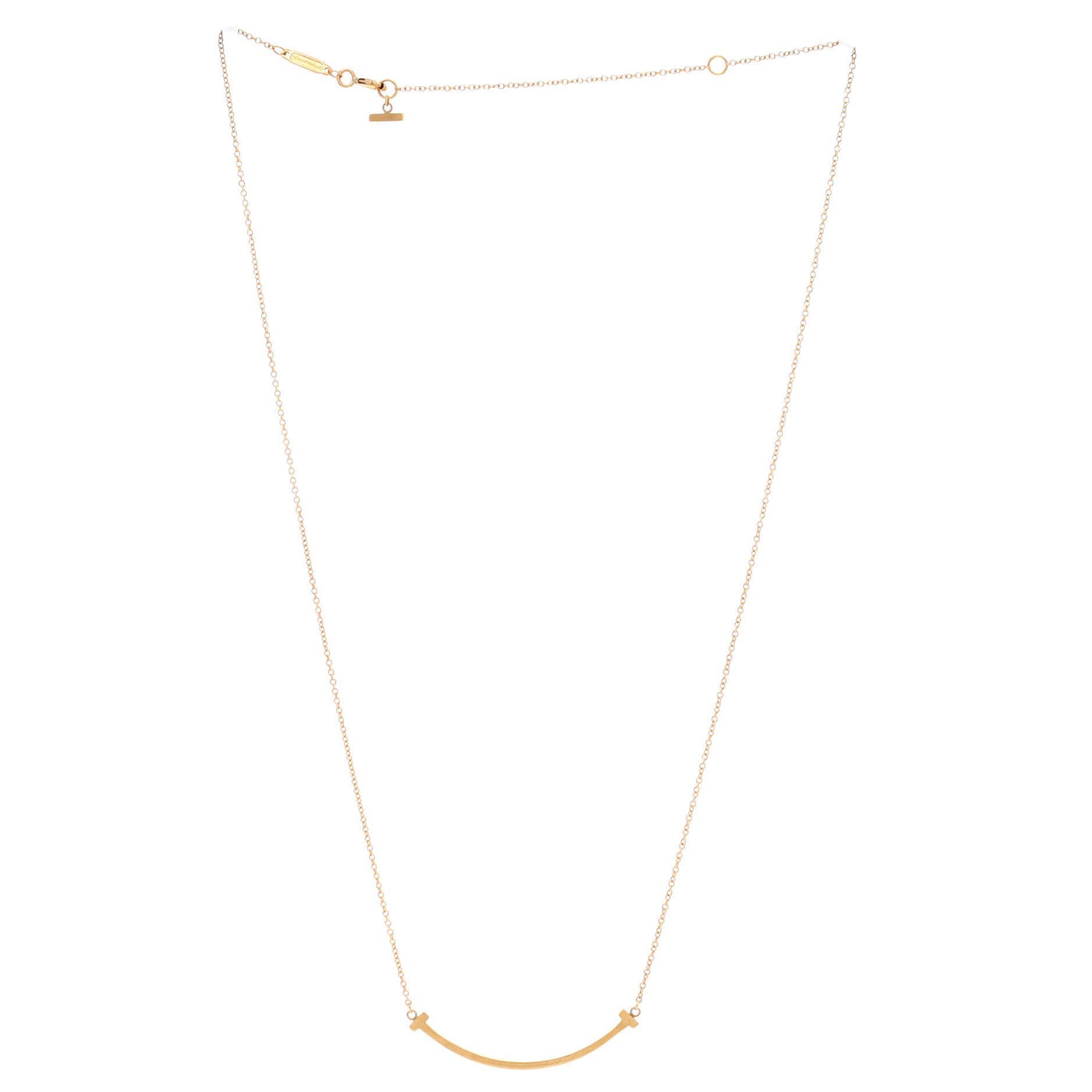 Tiffany & Co. T Smile Pendant Necklace Size ONE SIZE - 3 Thumbnail