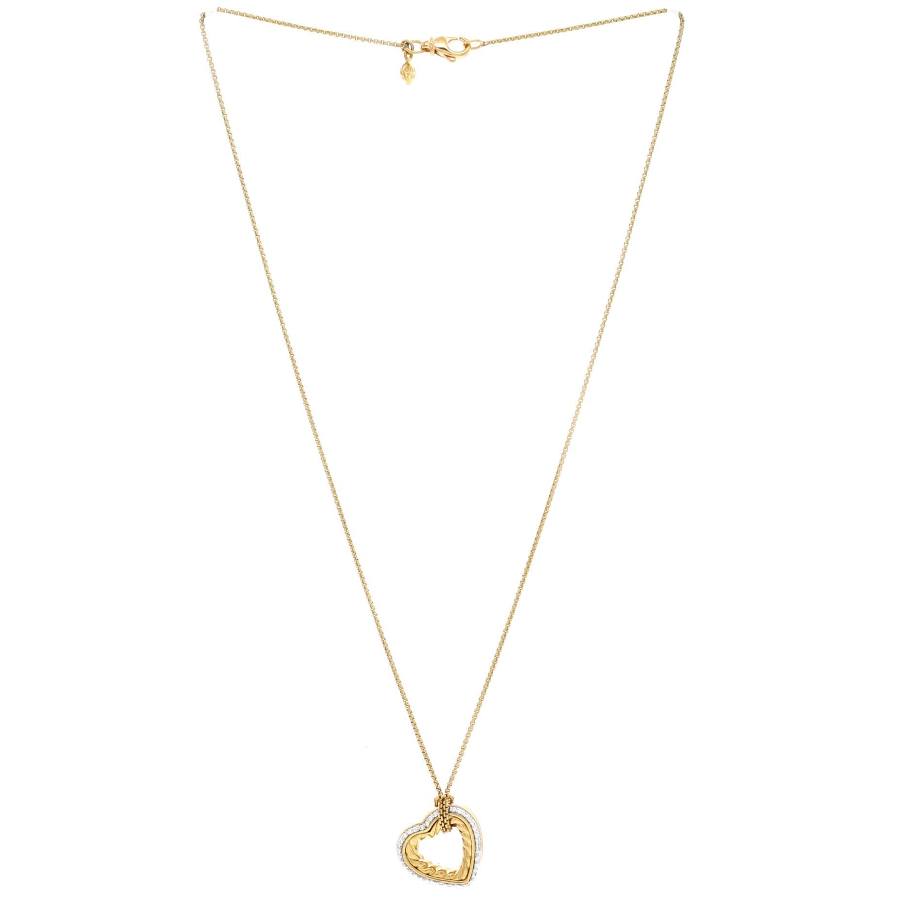 David Yurman Cable Heart Pendant Necklace Size ONE SIZE - 2 Thumbnail
