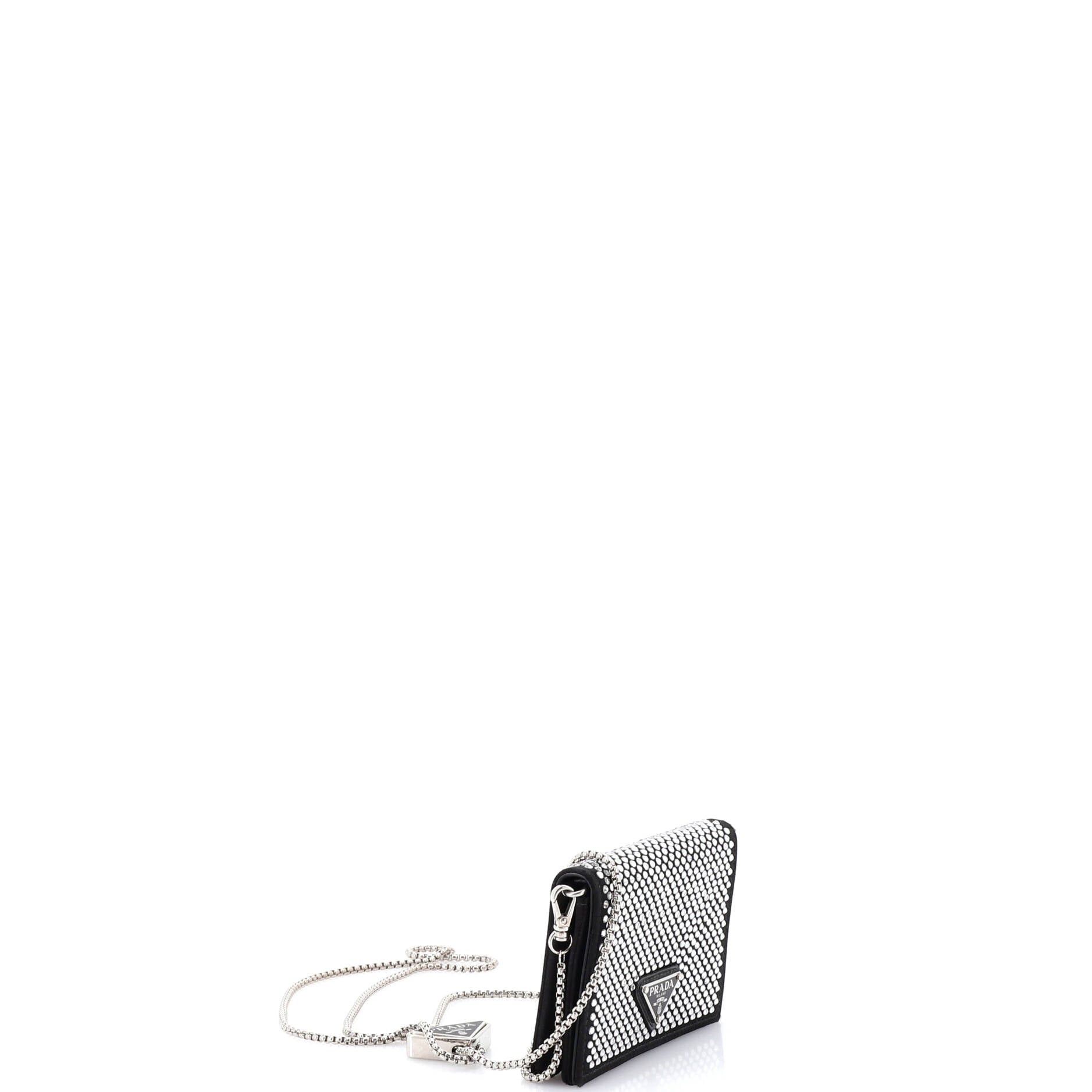 Prada Flap Card Holder with Chain Size ONE SIZE - 2 Thumbnail