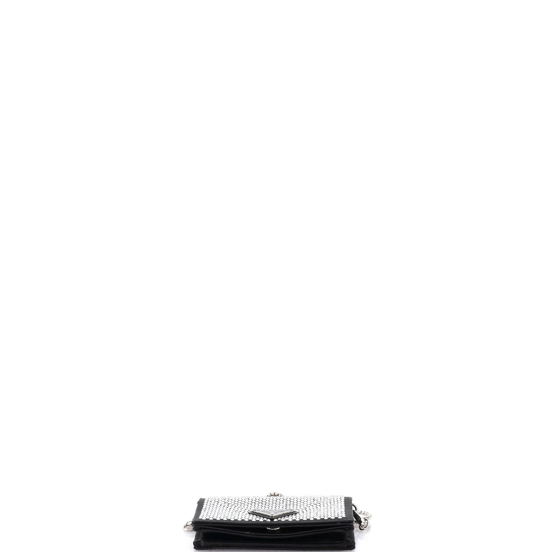 Prada Flap Card Holder with Chain Size ONE SIZE - 4 Thumbnail