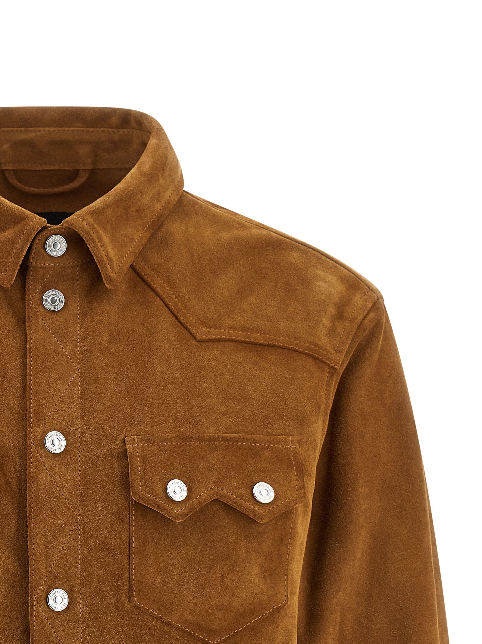 Dsquared2 'Suede Boxy Shirt' jacket Size US L / EU 52-54 / 3 - 3 Thumbnail