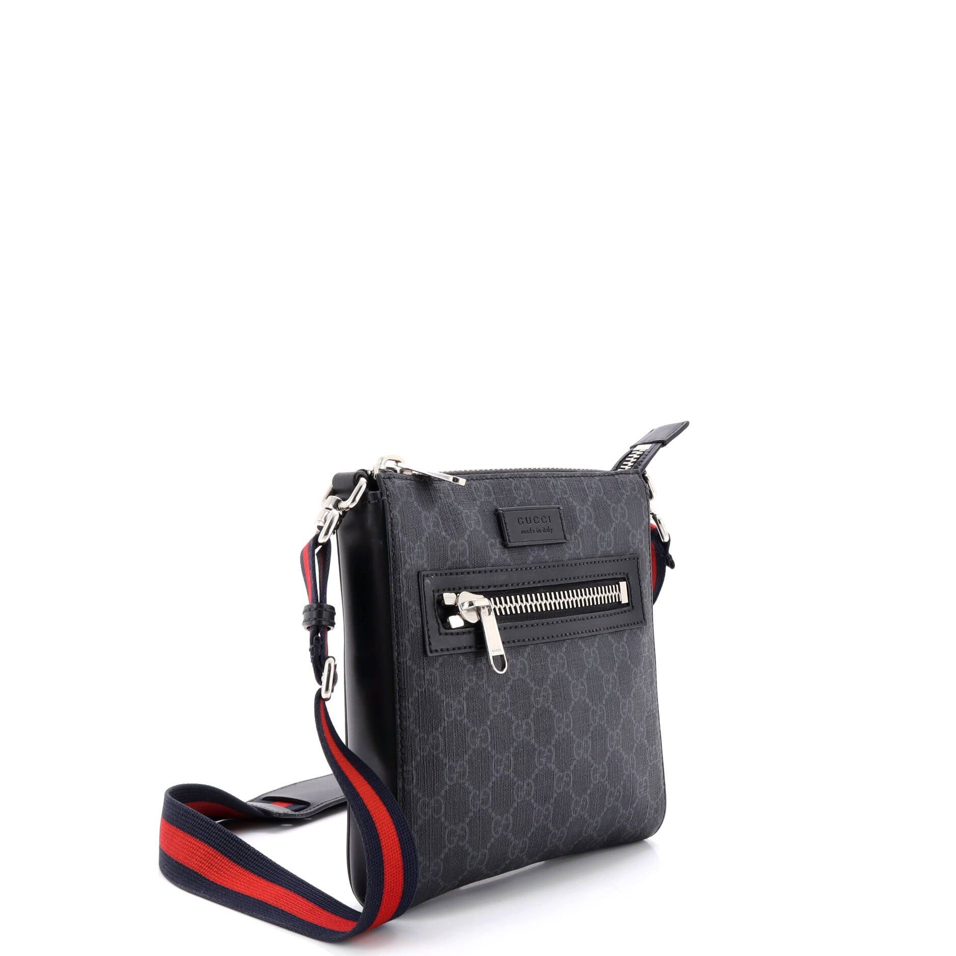 Gucci Web Strap Front Zip Messenger Bag Size ONE SIZE - 2 Thumbnail