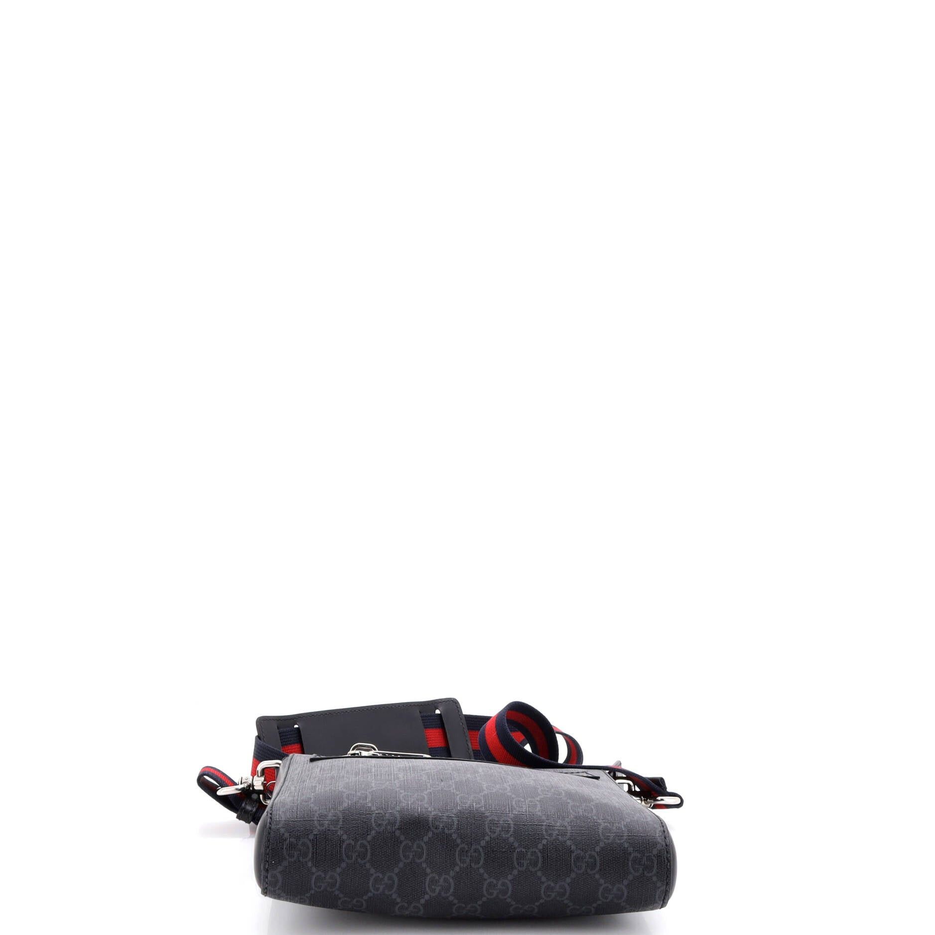 Gucci Web Strap Front Zip Messenger Bag Size ONE SIZE - 4 Thumbnail