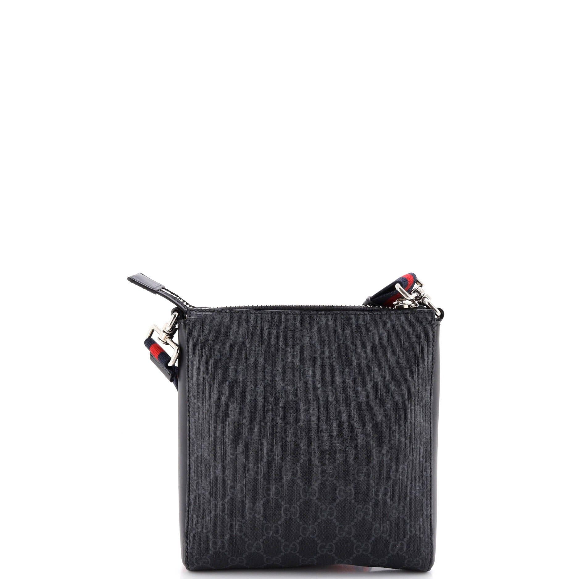 Gucci Web Strap Front Zip Messenger Bag Size ONE SIZE - 3 Thumbnail