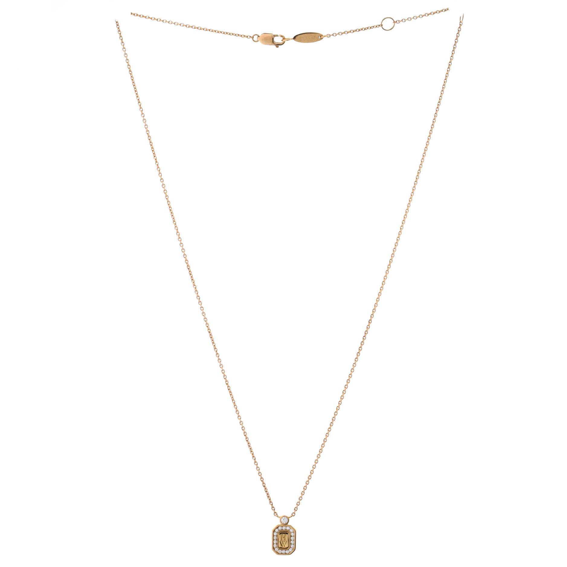 Harry Winston HW Logo Pendant Necklace Size ONE SIZE - 2 Thumbnail
