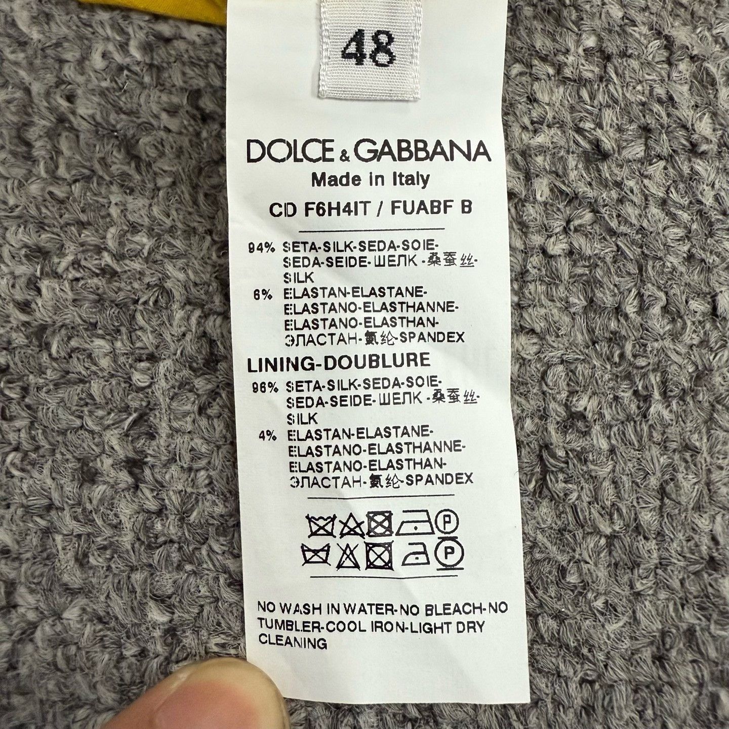 Dolce & Gabbana Dolce & Gabbana Yellow Silk Dress IT48 Size L / US 10 / IT 46 - 6 Thumbnail