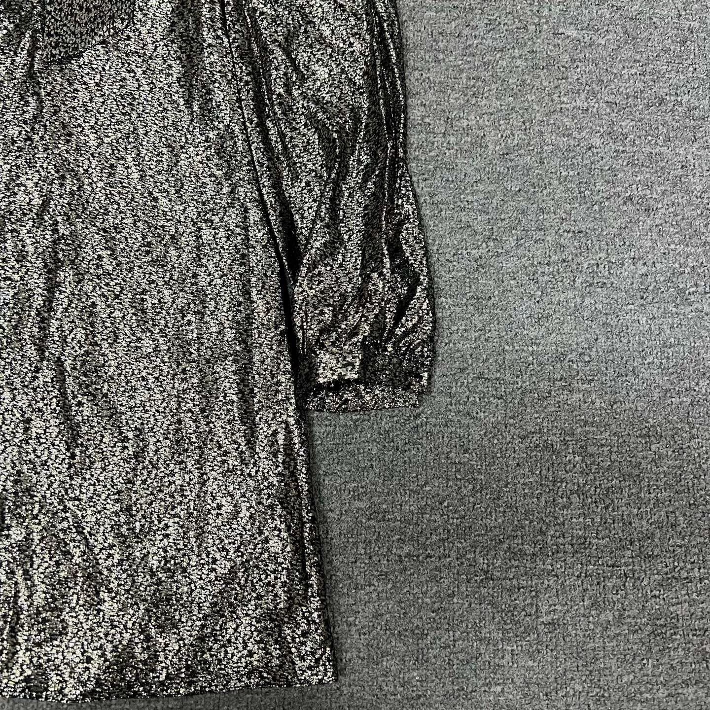 Yves Saint Laurent YSL Silver Ribbon Dress F34 Size XXS / US 00 / IT 34 - 2 Thumbnail