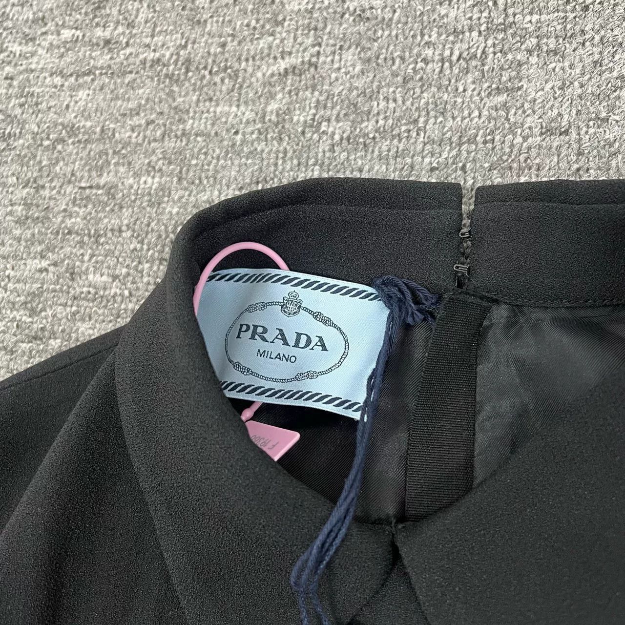 Prada Prada Classic Black Collared Long-Sleeve Dress Size S / US 4 / IT 40 - 5 Thumbnail