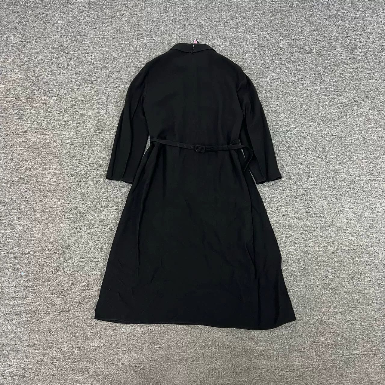Prada Prada Classic Black Collared Long-Sleeve Dress Size S / US 4 / IT 40 - 2 Thumbnail