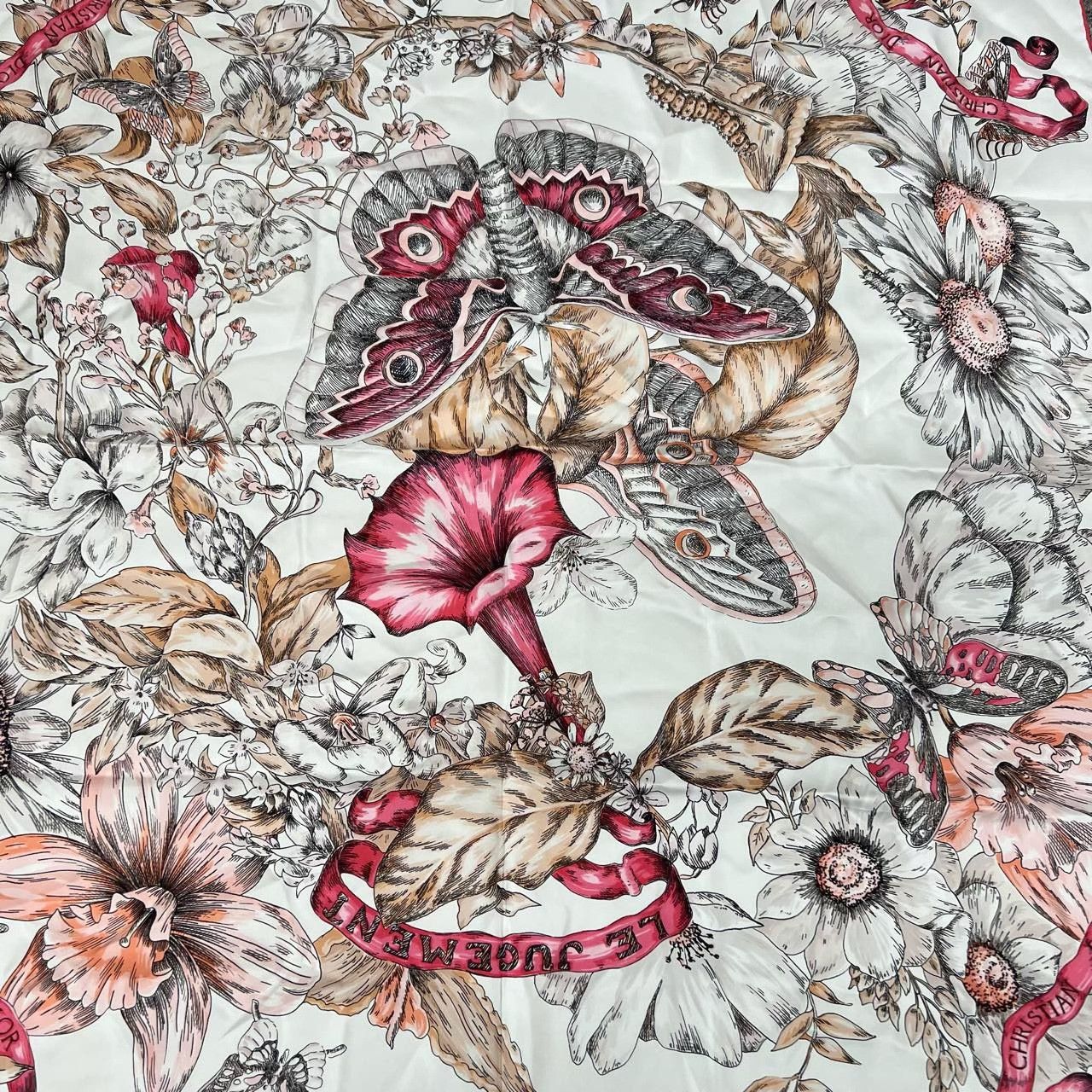 Dior Dior Butterfly Kite Silk Scarf 90x90cm Size ONE SIZE - 3 Thumbnail