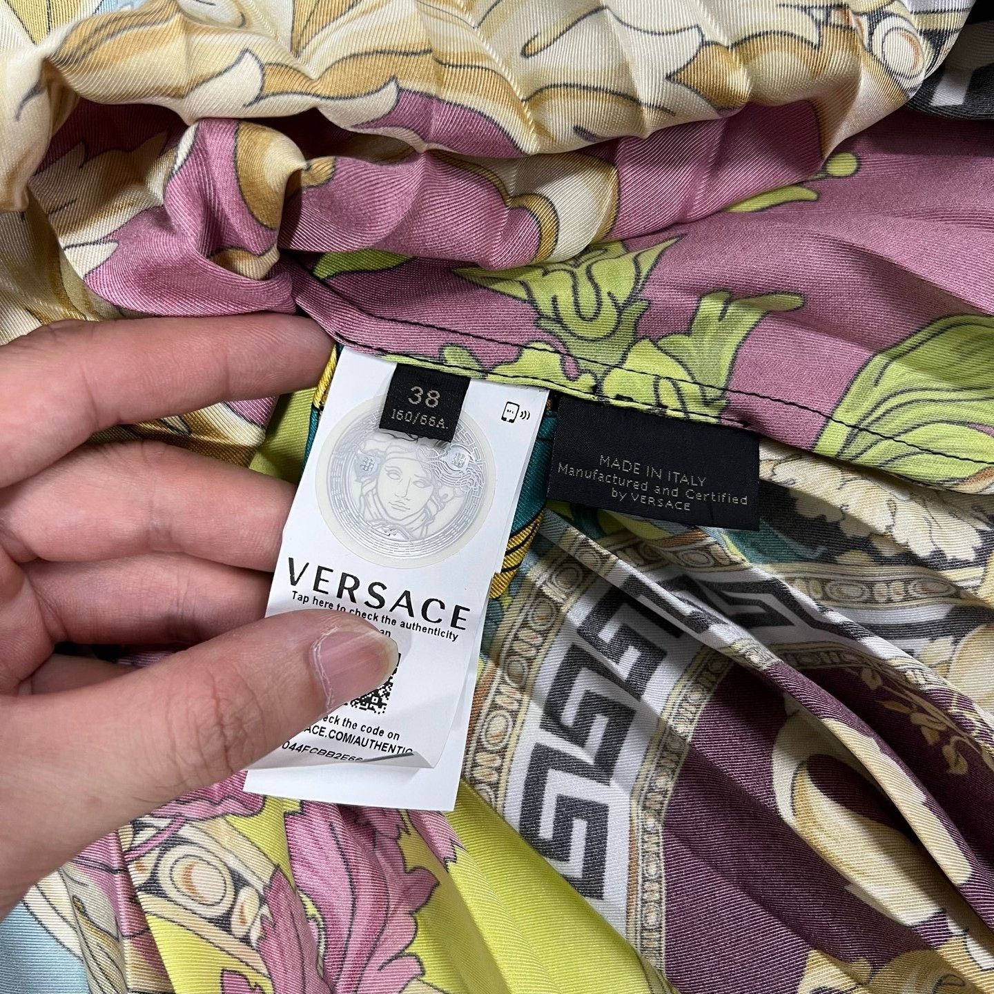Versace Versace Floral Pleated Skirt Size 38 Size 38" / US 16 / IT 52 - 5 Thumbnail
