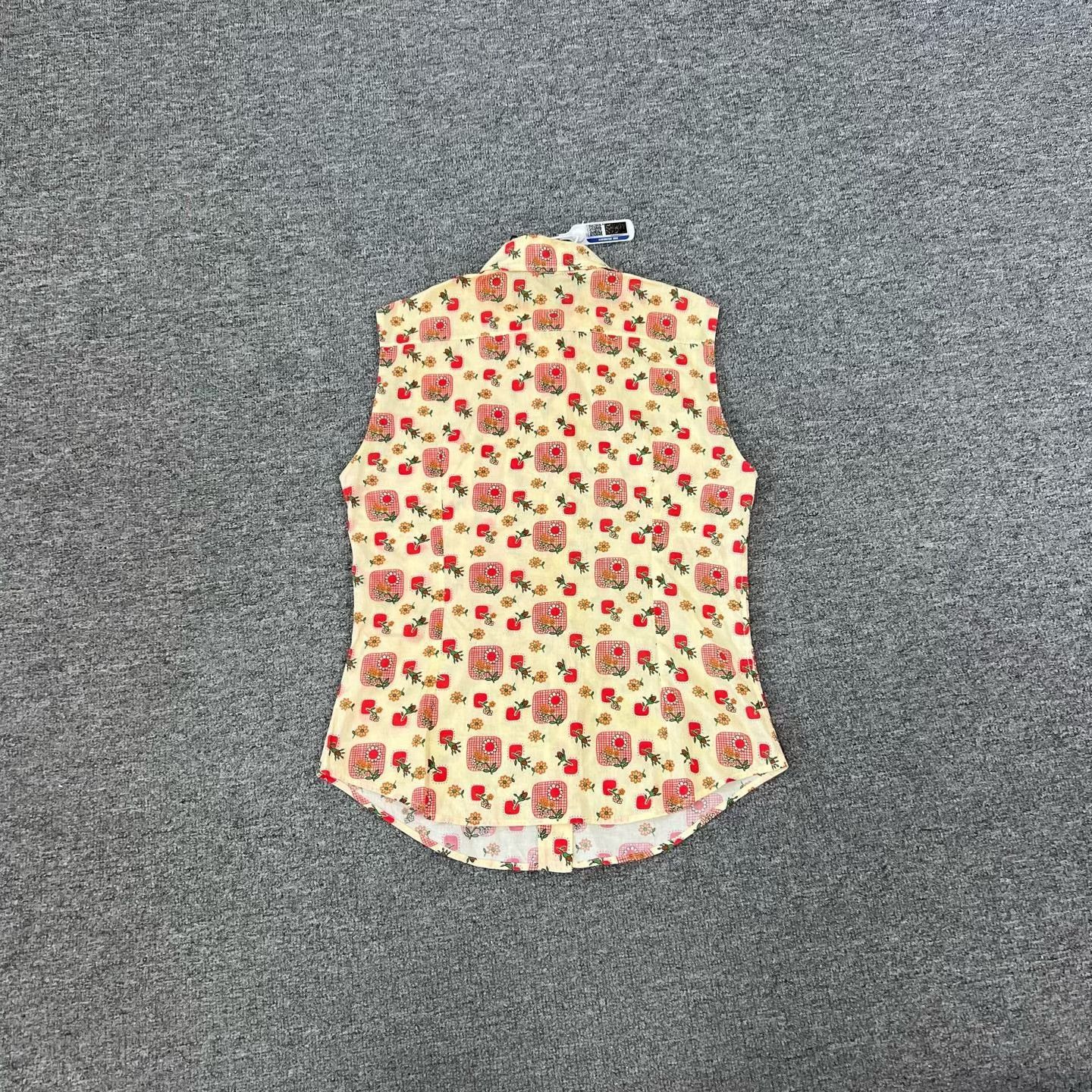 Miu Miu Miu Miu Runway Floral Sleeveless Shirt Size S / US 4 / IT 40 - 6 Thumbnail
