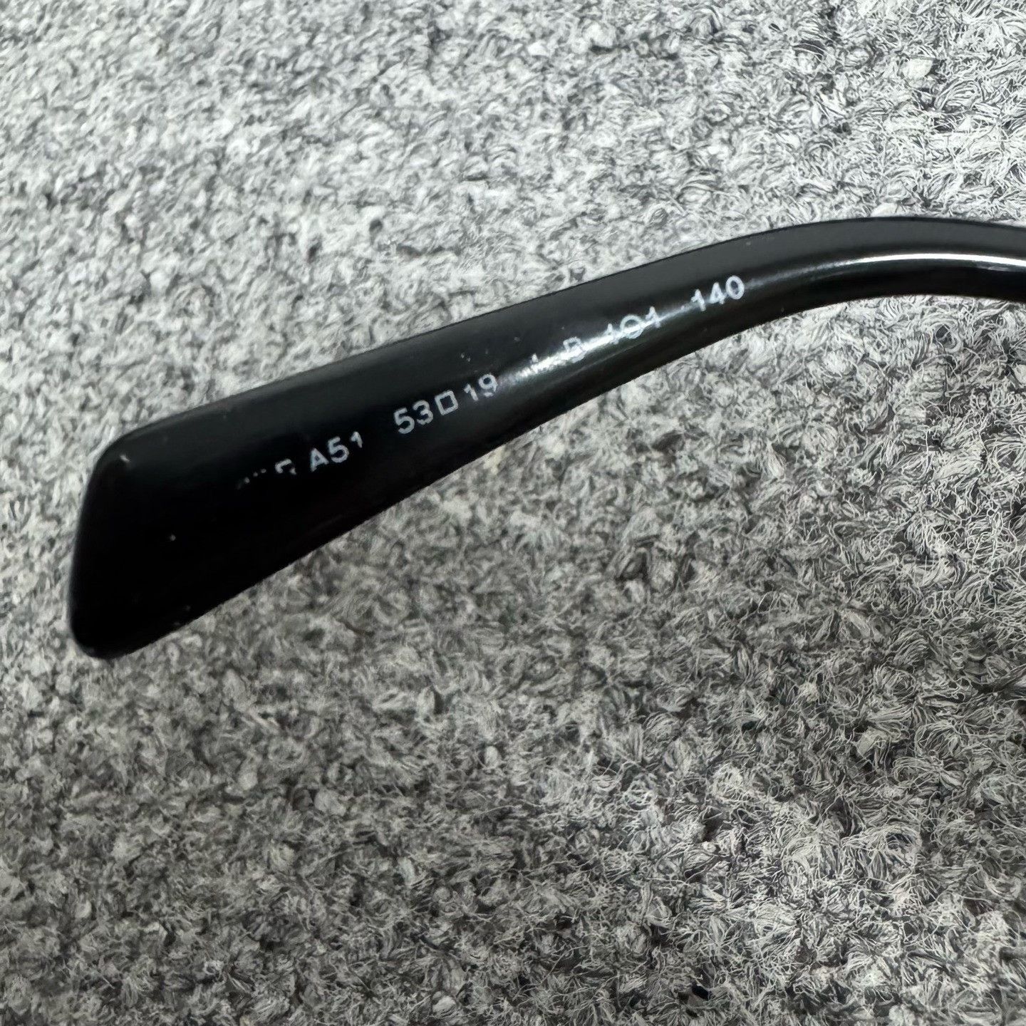 Prada Prada Triangle Logo Black Eyeglass Frame Size ONE SIZE - 4 Thumbnail