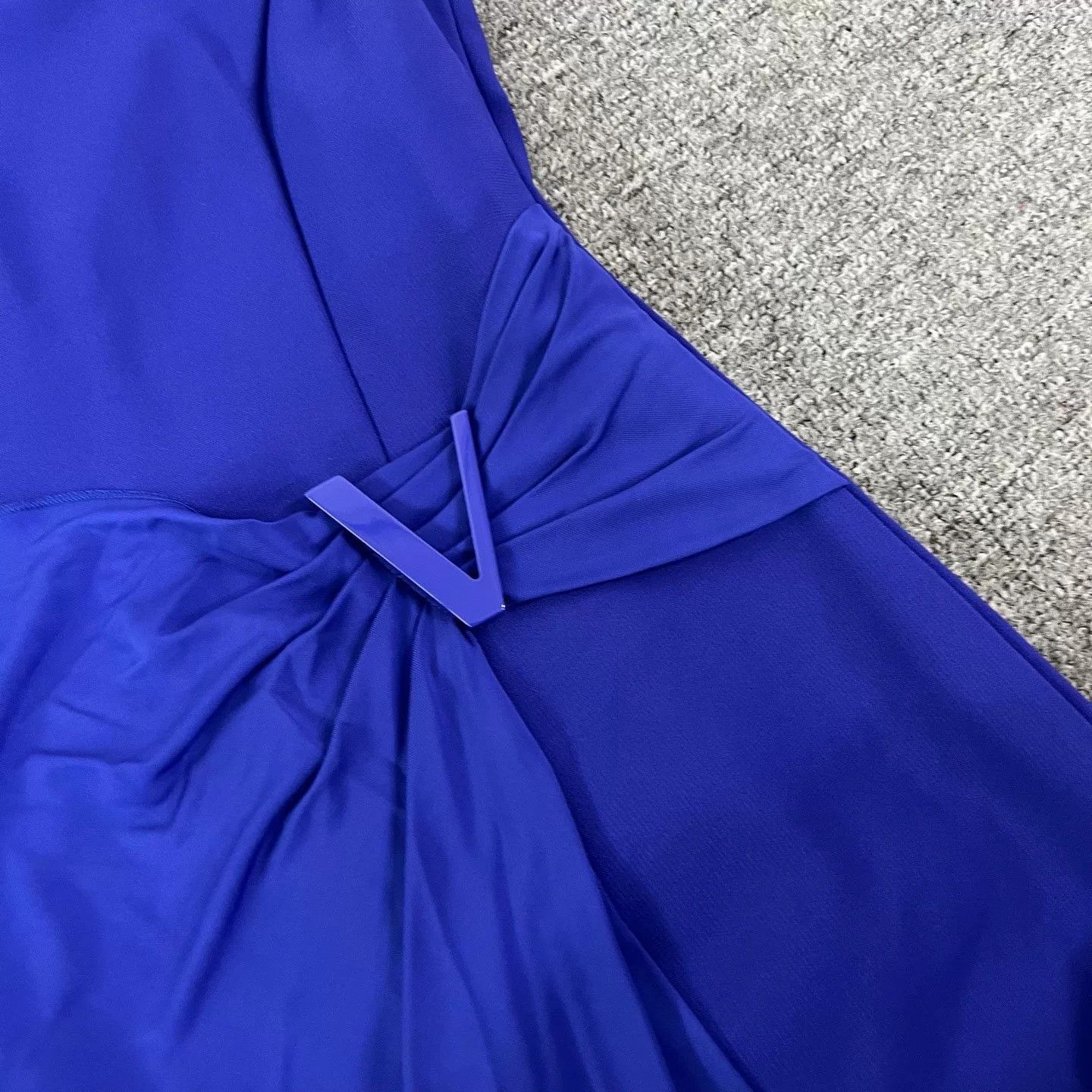 Versace Versace Blue Silk Dress Size 38 Size S / US 4 / IT 40 - 4 Thumbnail