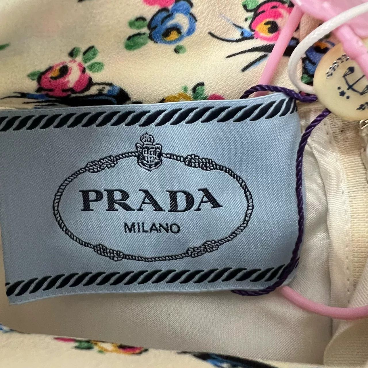 Prada Authentic Prada Runway Floral Long-Sleeve Dress Size S / US 4 / IT 40 - 7 Thumbnail