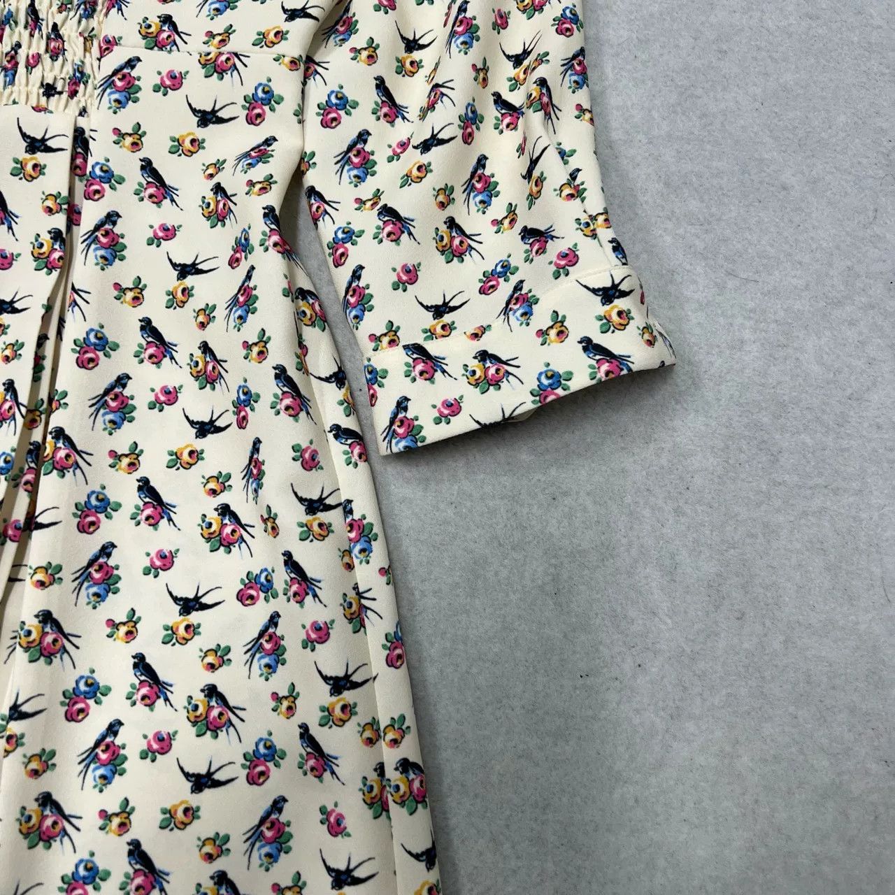 Prada Authentic Prada Runway Floral Long-Sleeve Dress Size S / US 4 / IT 40 - 3 Thumbnail