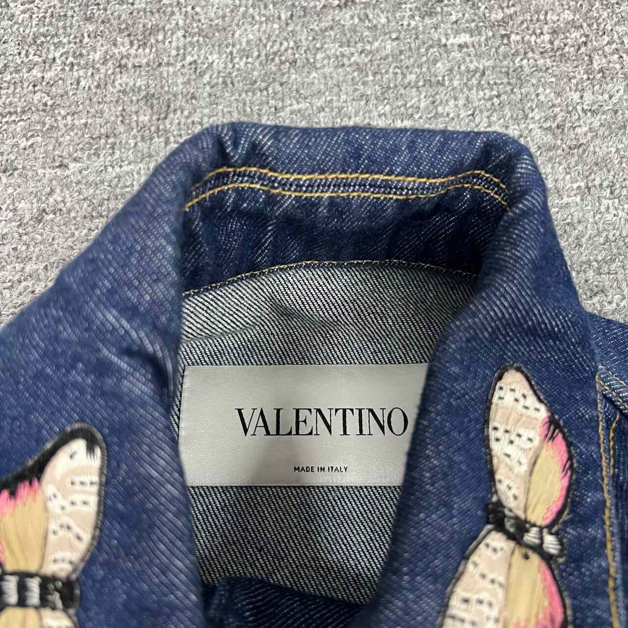 Valentino Valentino 3D Butterfly Denim Jacket Size S / US 4 / IT 40 - 5 Thumbnail
