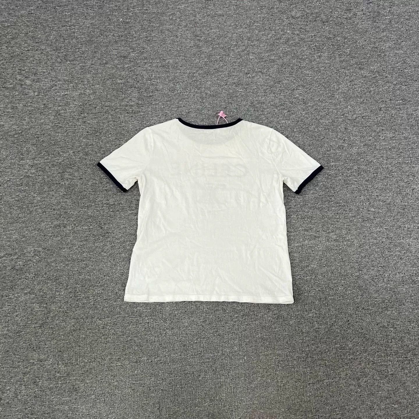 Celine Celine White Triomphe Short-Sleeve T-Shirt S Size S / US 4 / IT 40 - 5 Thumbnail