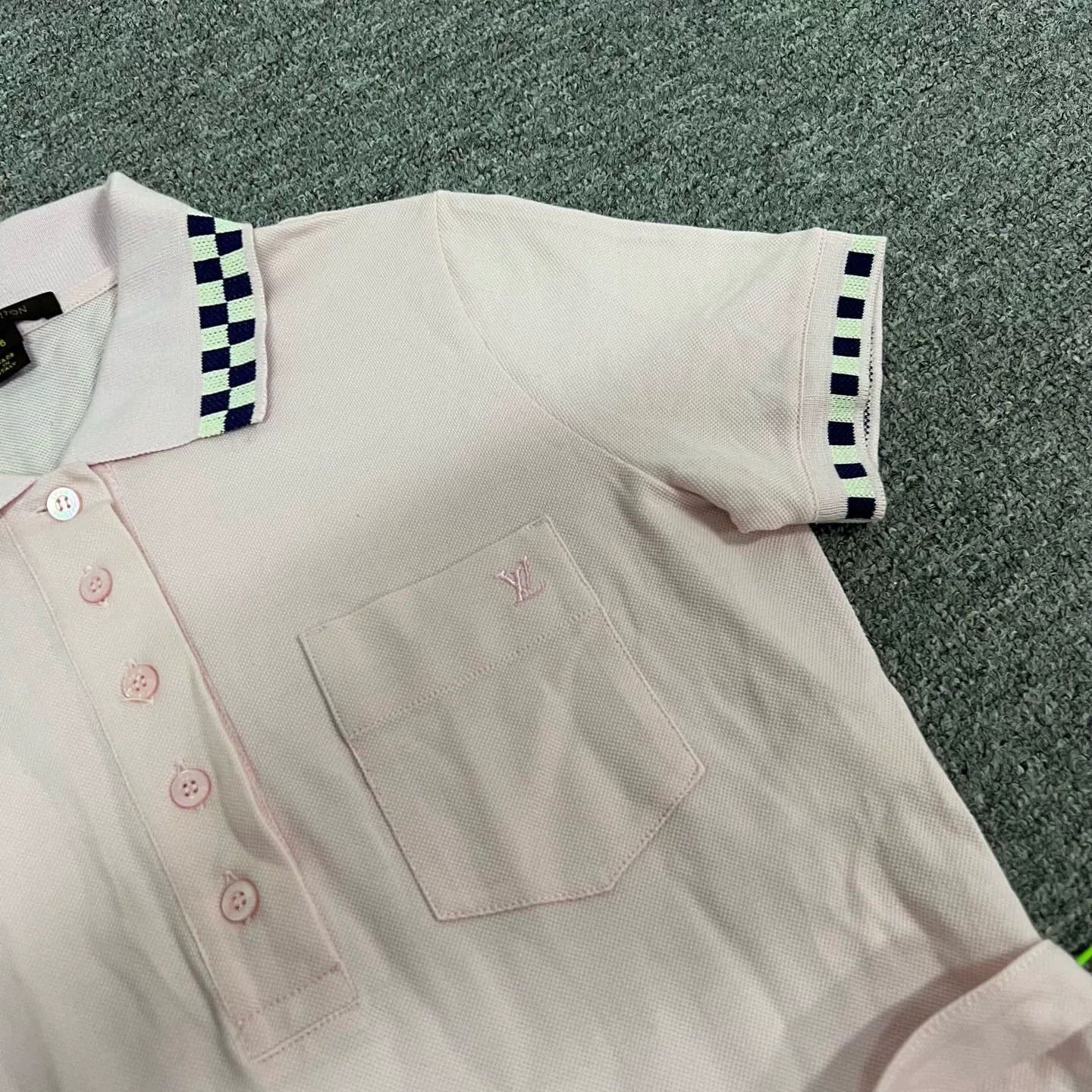 Louis Vuitton Louis Vuitton Pink Checkerboard Polo Dress Size XS / US 0-2 / IT 36-38 - 3 Thumbnail