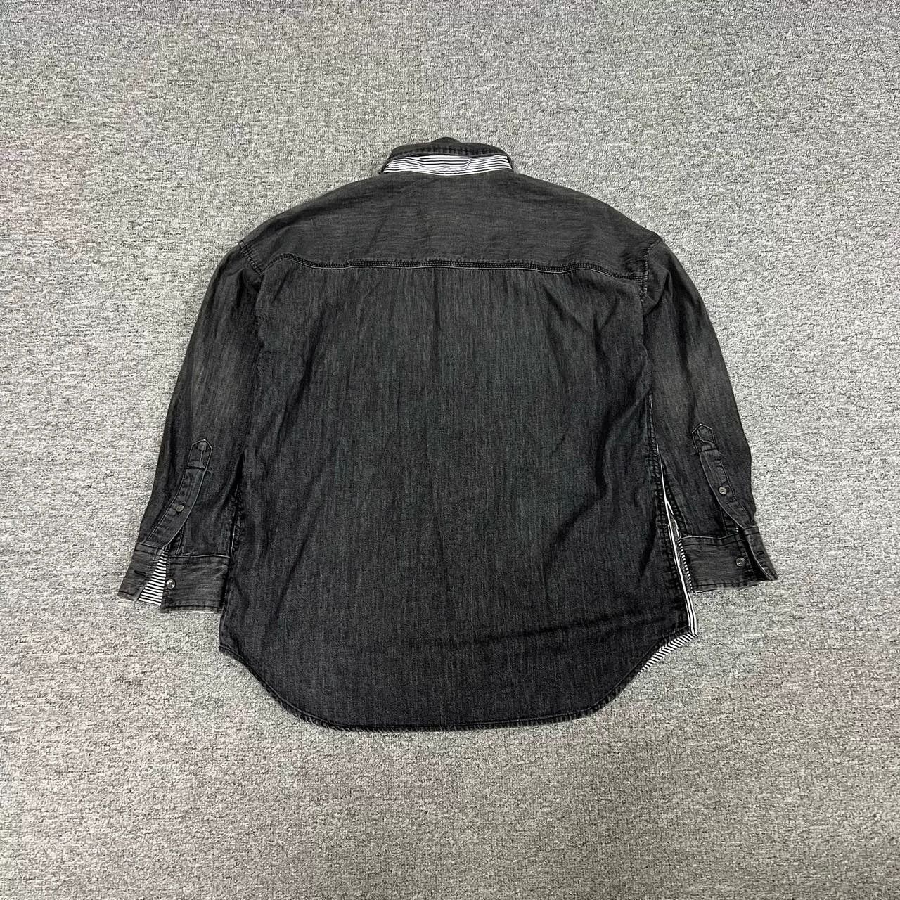 Diesel Diesel Vertical Stripe Denim Panel Shirt Size US S / EU 44-46 / 1 - 3 Thumbnail