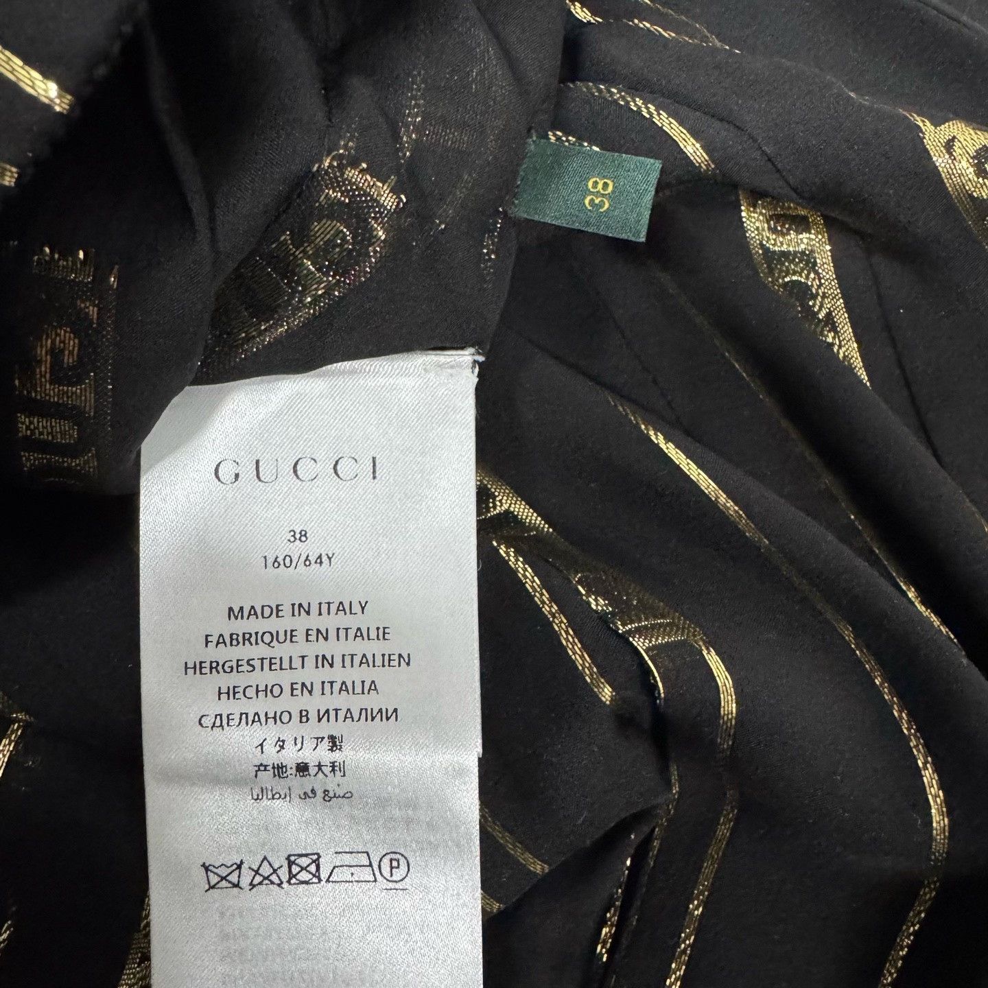 Gucci Gucci Dapper Dan Gold Logo Pleated Skirt Size 38" / US 16 / IT 52 - 6 Thumbnail