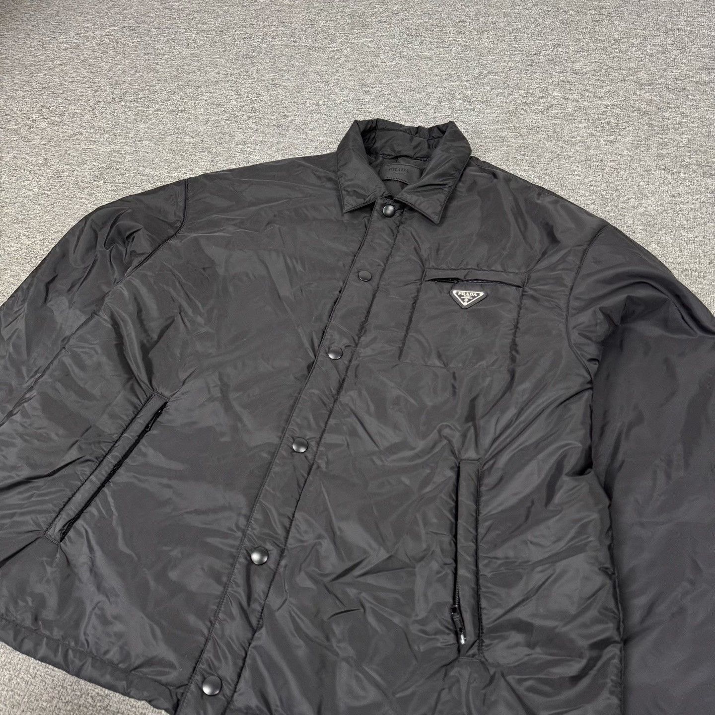 Prada Prada Triangle Logo Recycled Nylon Jacket XXL Size US XXL / EU 58 / 5 - 4 Thumbnail