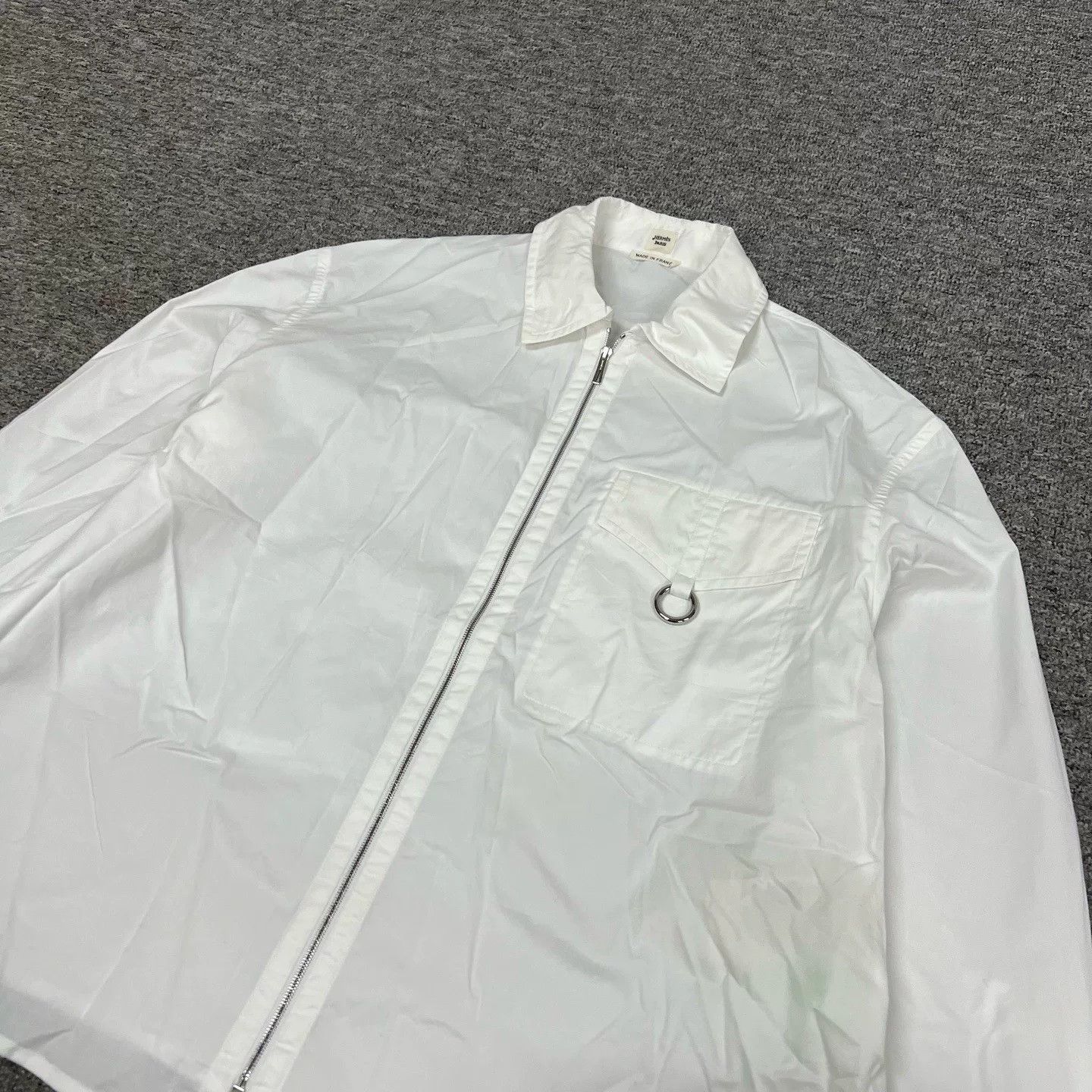 Hermes Hermes White Cotton Zip Shirt Jacket Size XS / US 0-2 / IT 36-38 - 4 Thumbnail