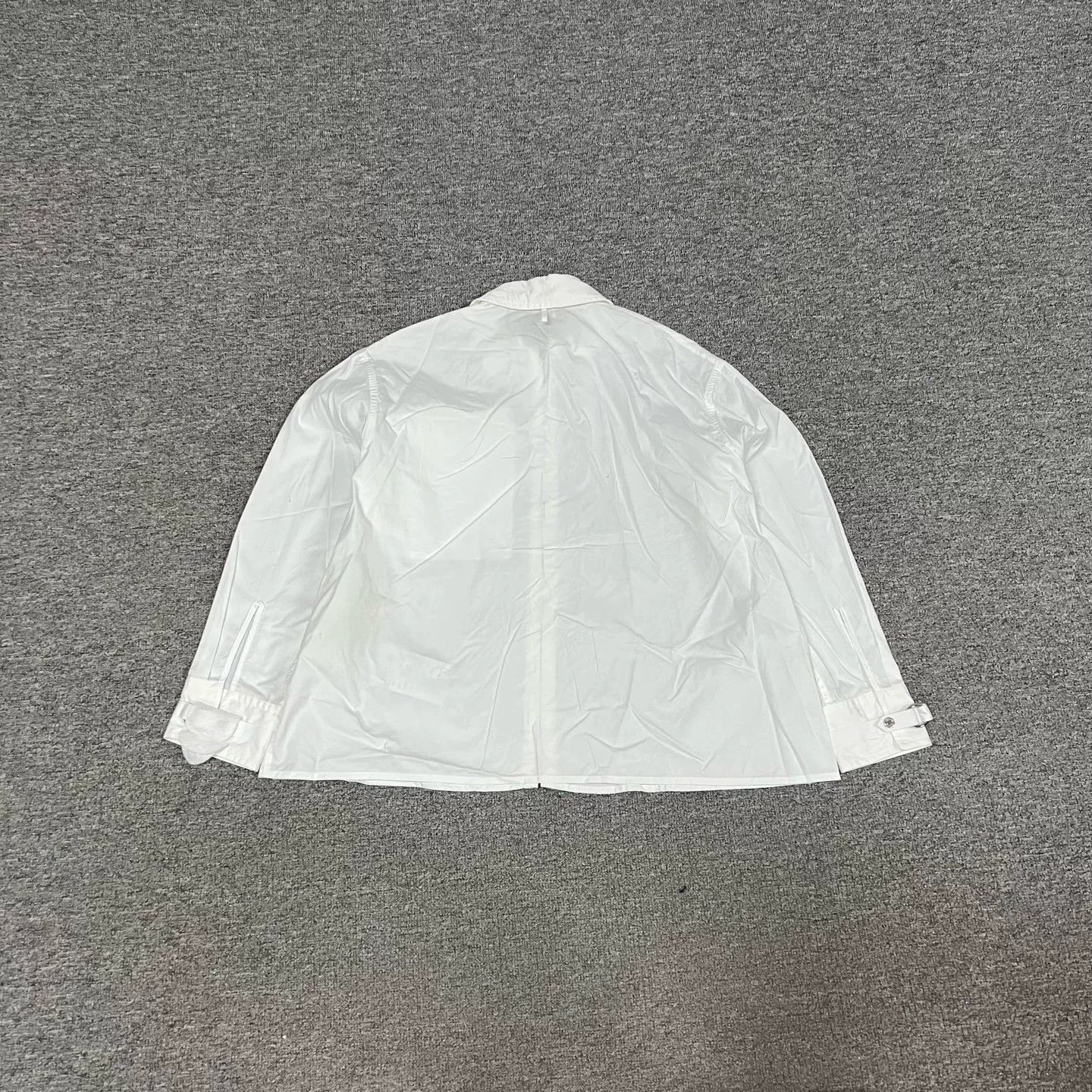 Hermes Hermes White Cotton Zip Shirt Jacket Size XS / US 0-2 / IT 36-38 - 7 Thumbnail