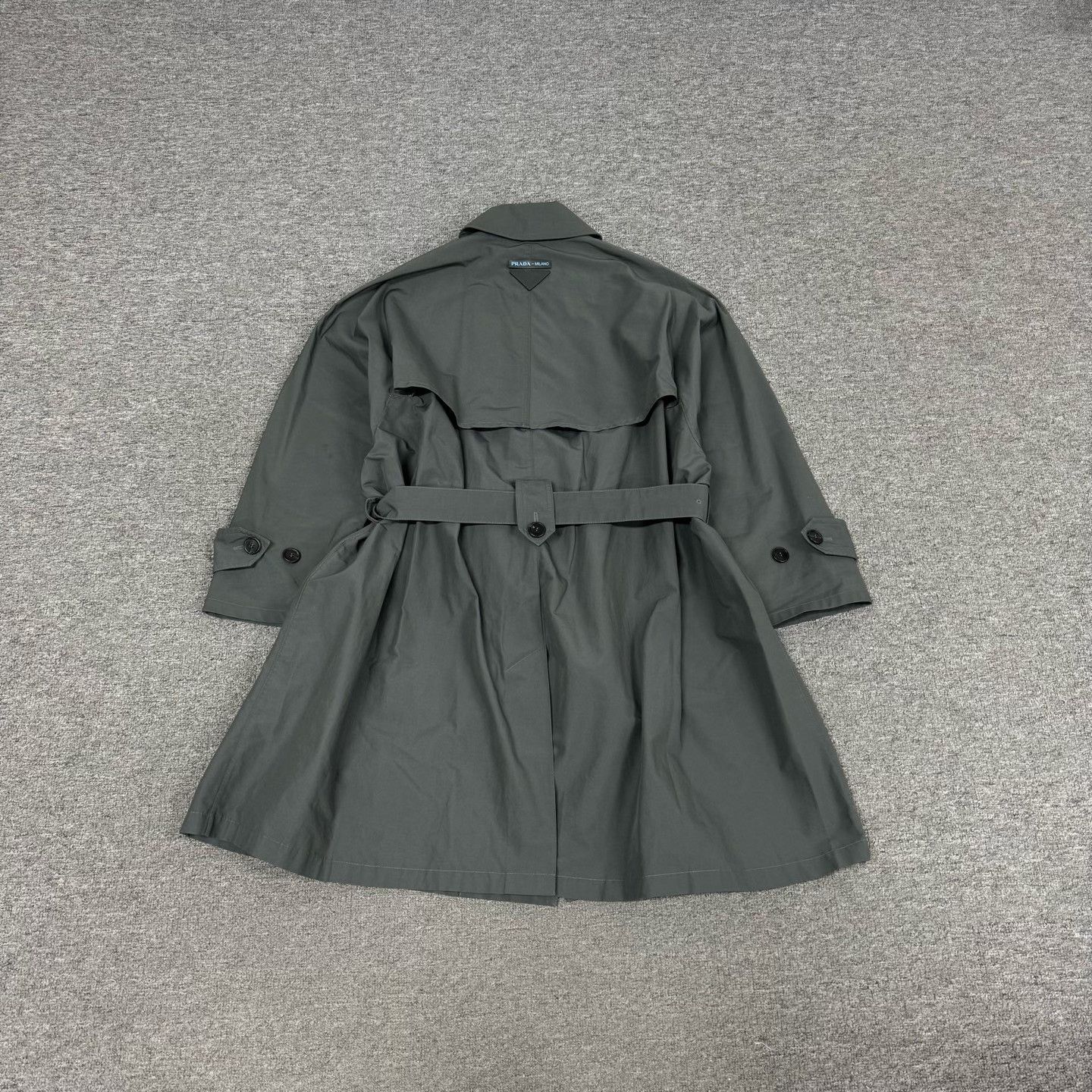 Prada Prada Triangle Logo Trench Coat Size S / US 4 / IT 40 - 4 Thumbnail