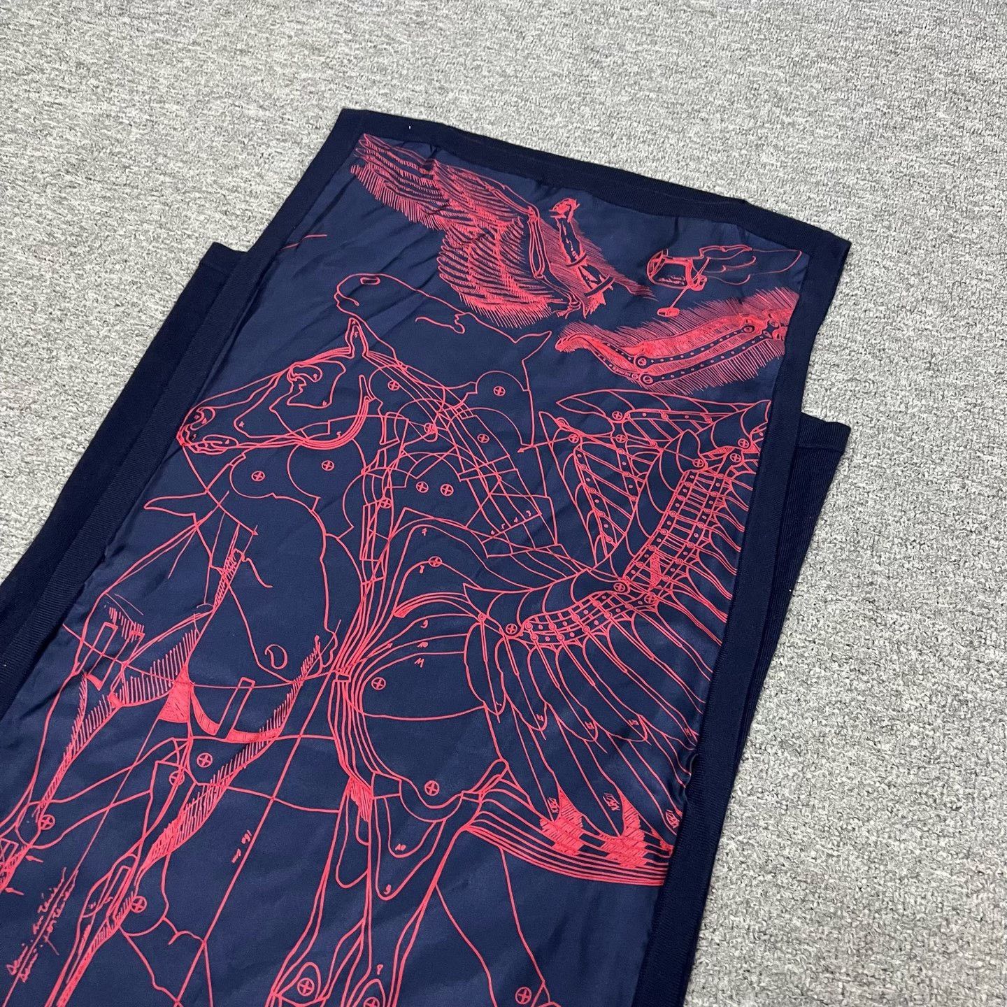 Hermes Hermes Mechanical Pegasus Silk Cashmere Sleeveless Dress Size XS / US 0-2 / IT 36-38 - 3 Thumbnail
