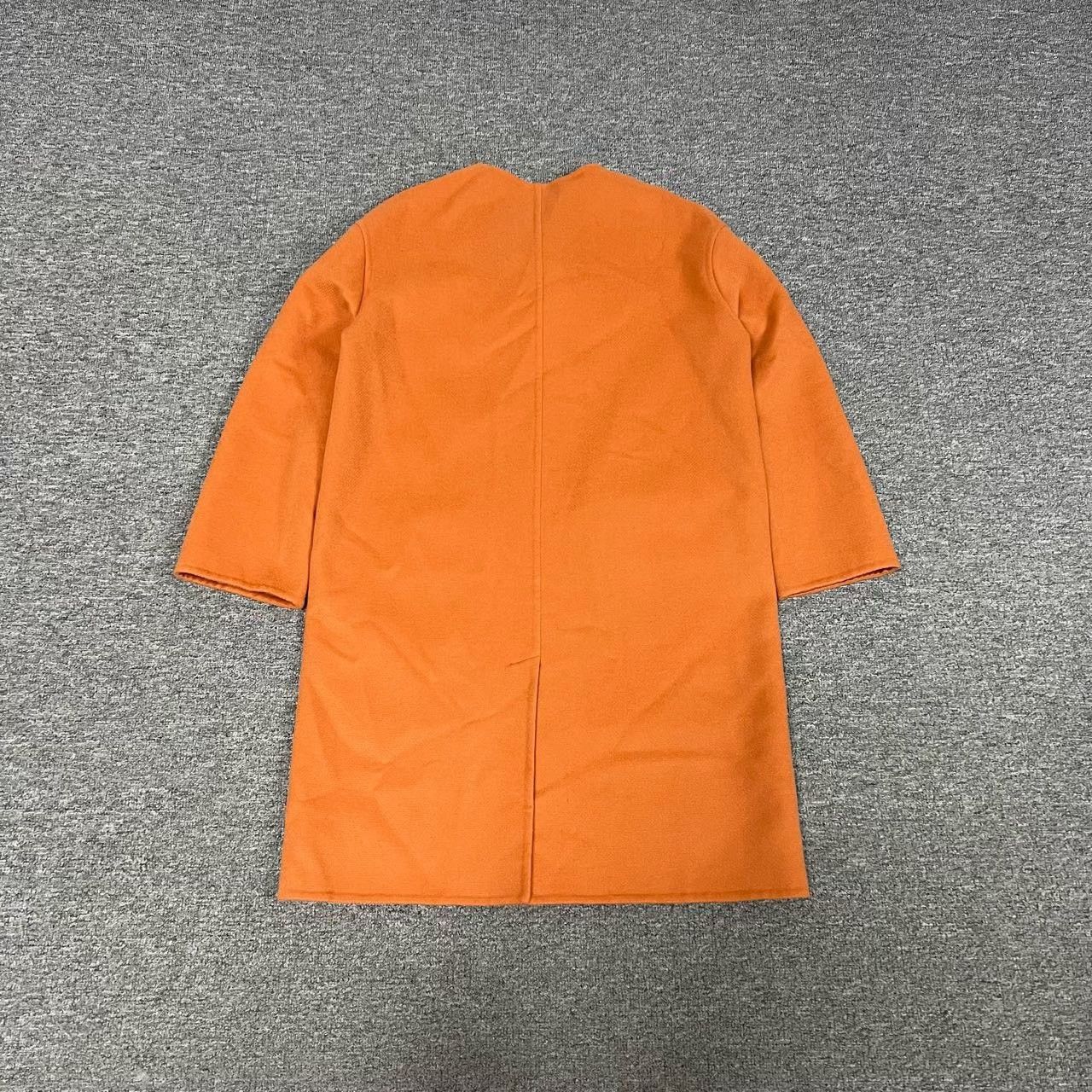 Hermes Hermes Orange Cashmere Coat with Leather Buckle Size XS / US 0-2 / IT 36-38 - 6 Thumbnail
