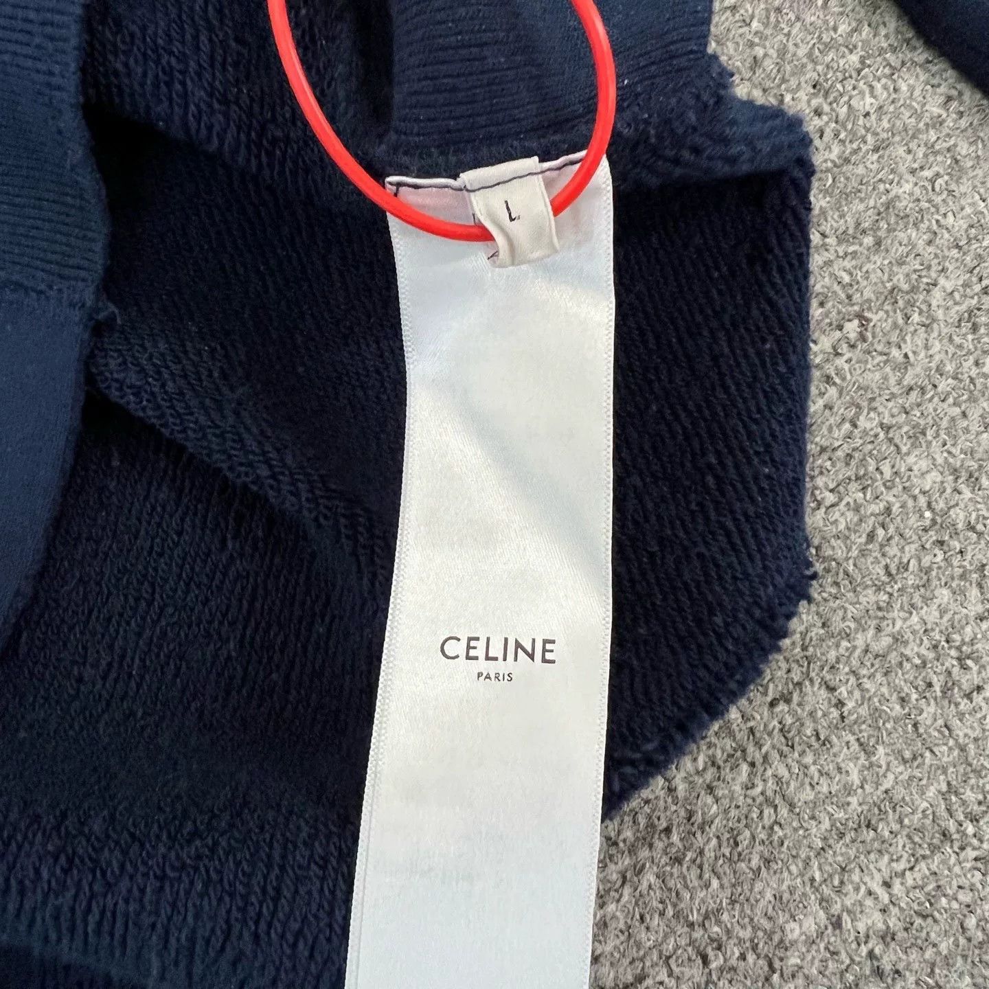 Celine Celine Embroidered Logo Loose Sweatshirt Size L / US 10 / IT 46 - 7 Thumbnail