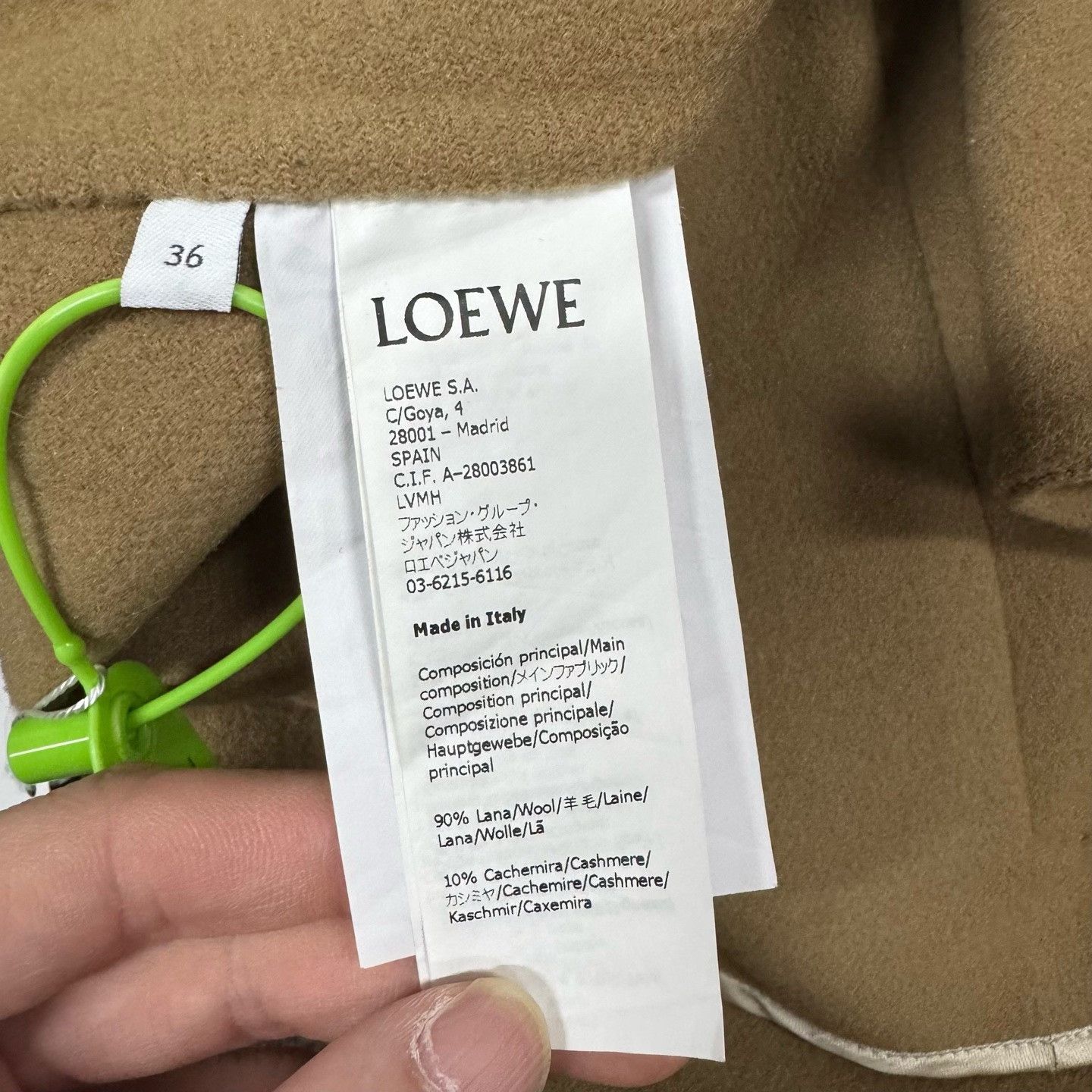Loewe Loewe Fur-Trimmed Short Wool Coat Size XS / US 0-2 / IT 36-38 - 3 Thumbnail