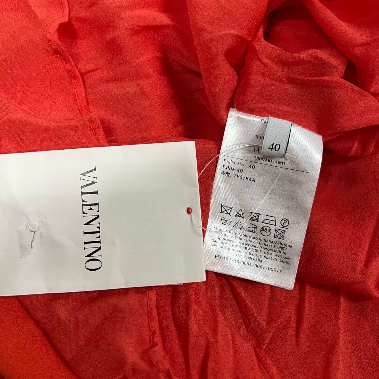 Valentino Valentino Red Ribbon Silk Dress Size S / US 4 / IT 40 - 7 Thumbnail