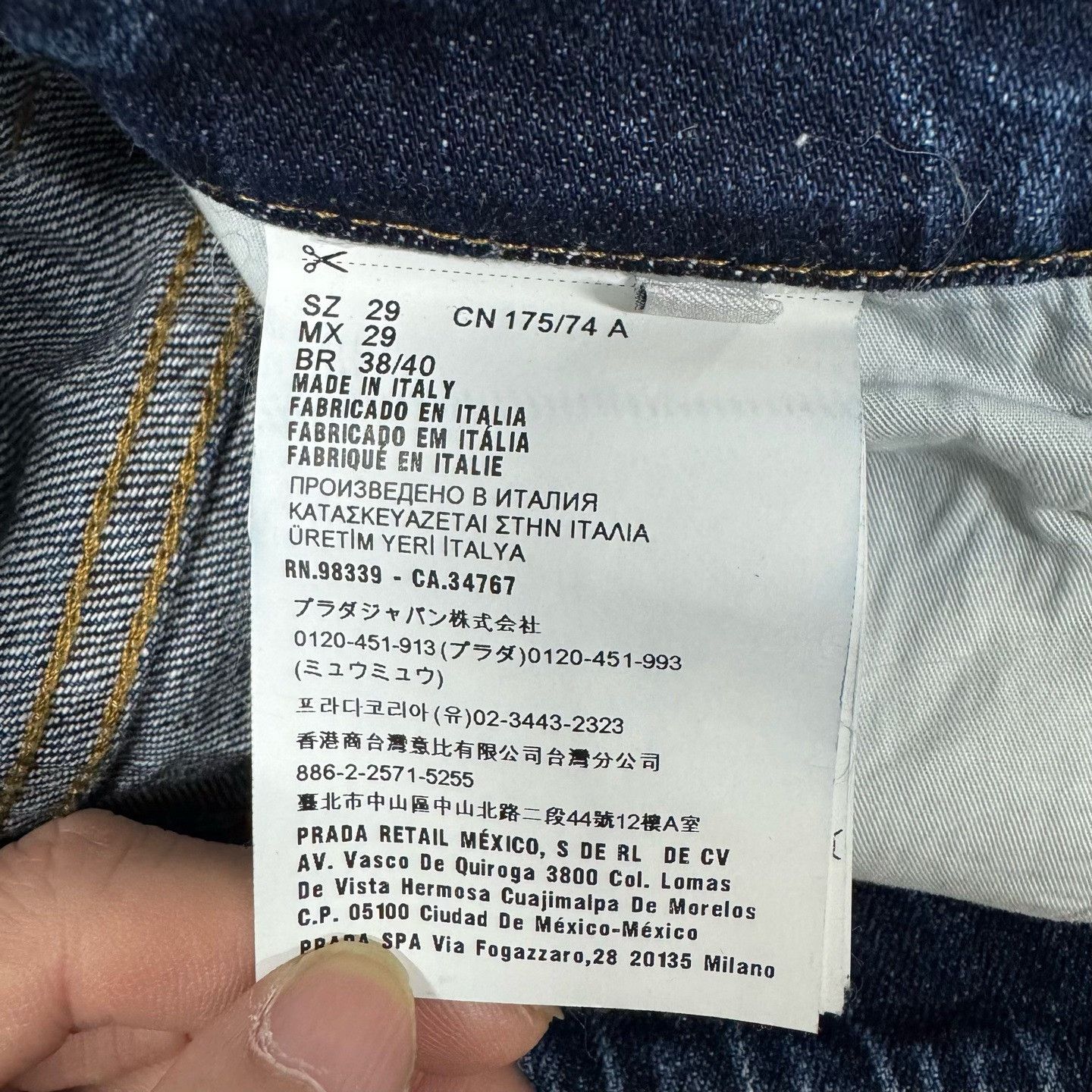Prada Prada Flared Jeans Size 29 Size 29" - 7 Thumbnail