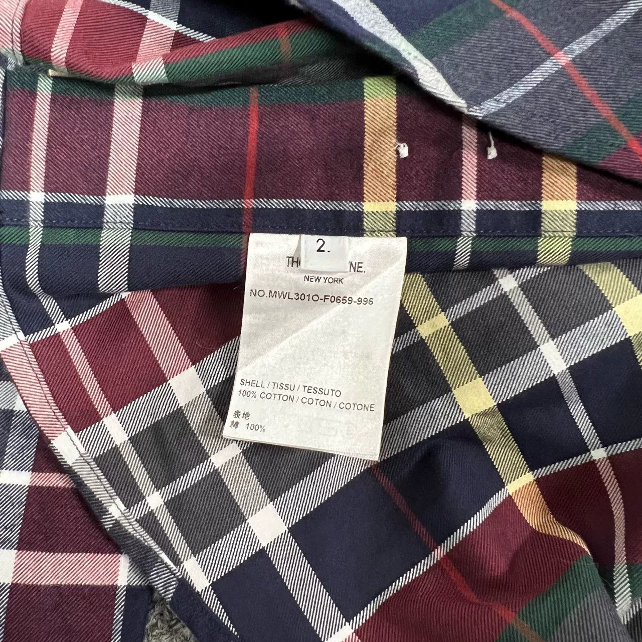 Thom Browne Thom Browne 2024 Plaid Long-Sleeve Shirt Size M / US 6-8 / IT 42-44 - 6 Thumbnail