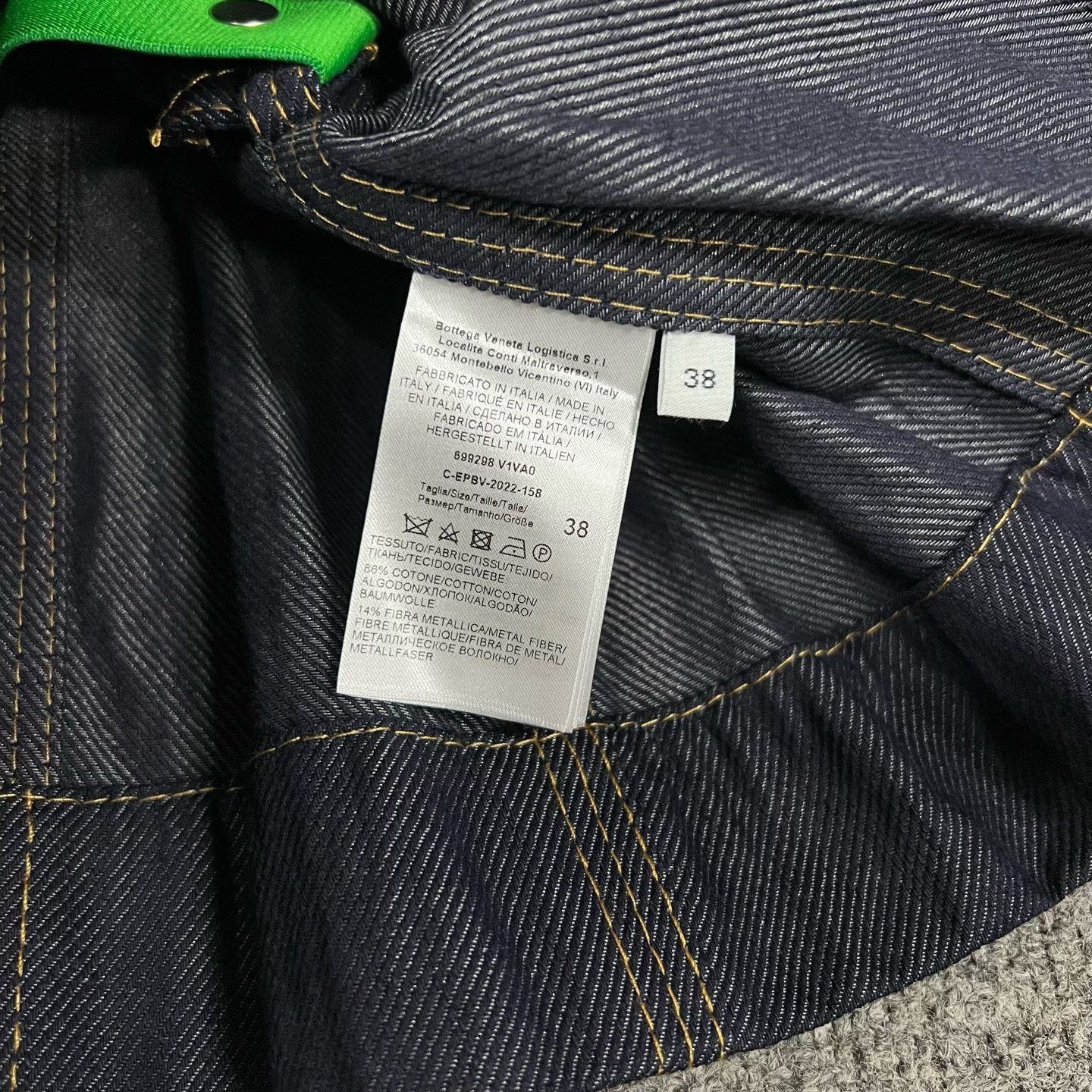 Bottega Veneta Bottega Veneta Show Waist-Cinched Denim Jacket Size S / US 4 / IT 40 - 6 Thumbnail