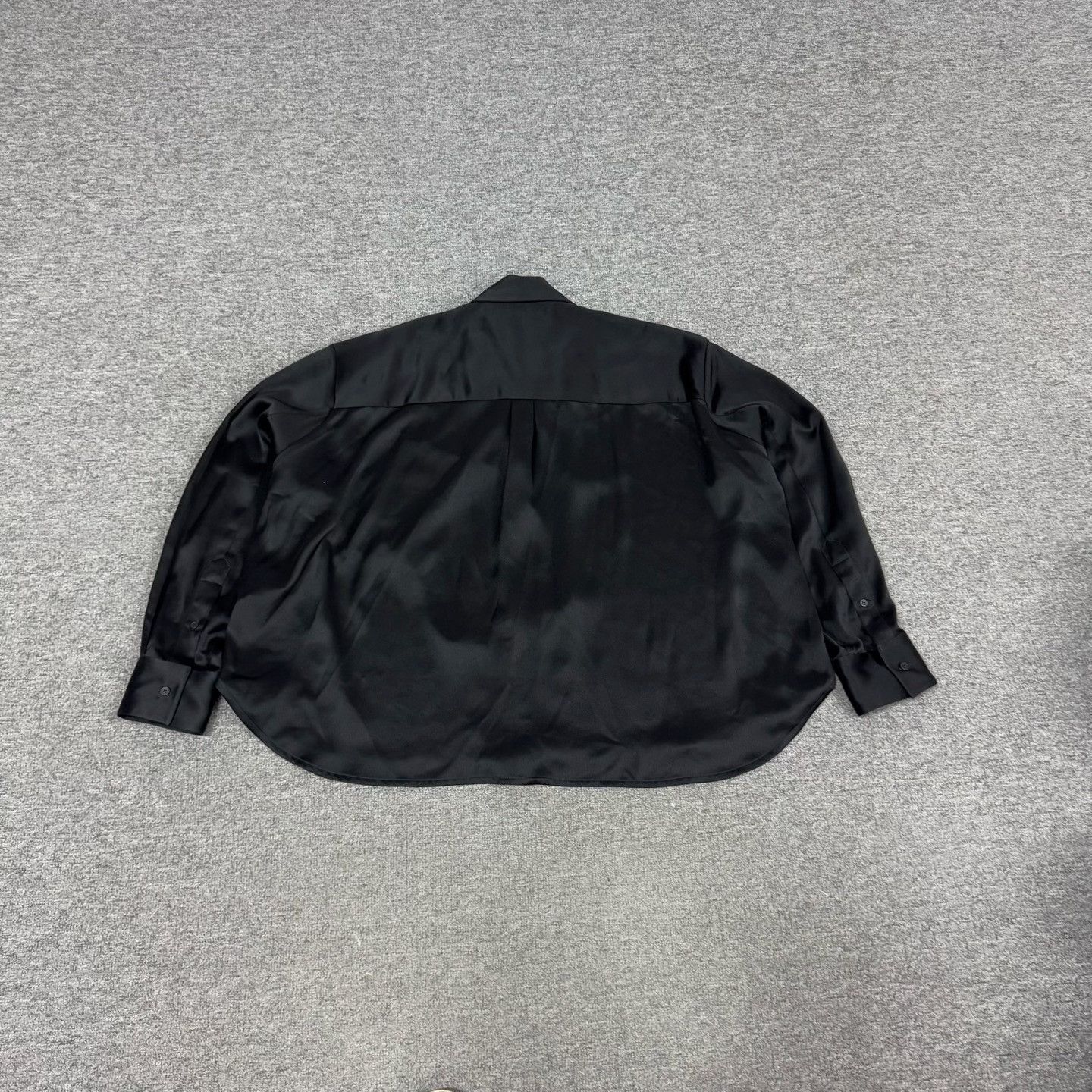 Loewe Loewe Logo Black Silk Long-Sleeve Shirt Size S / US 4 / IT 40 - 4 Thumbnail