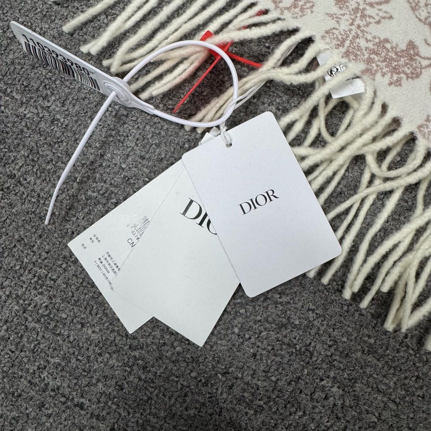 Dior Dior Chardons Pink Cashmere Scarf Size ONE SIZE - 6 Thumbnail