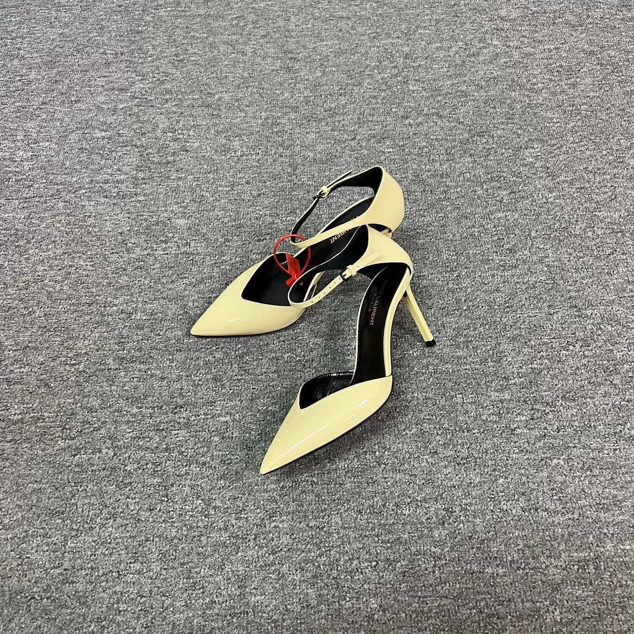 Saint Laurent Paris YSL Black High Heels Size 38/37.5 Size US 7 / IT 37 - 2 Thumbnail