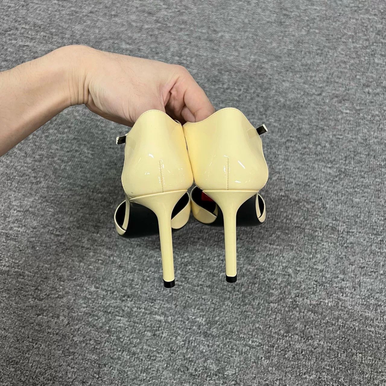 Saint Laurent Paris YSL Black High Heels Size 38/37.5 Size US 7 / IT 37 - 3 Thumbnail