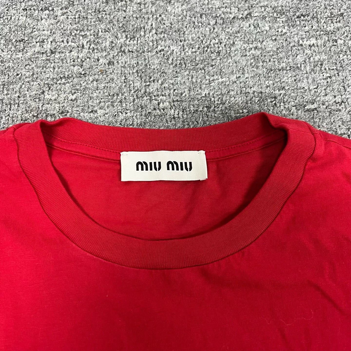 Miu Miu Miu Miu 2025 Logo Red Sleeveless Top S Size S / US 4 / IT 40 - 5 Thumbnail