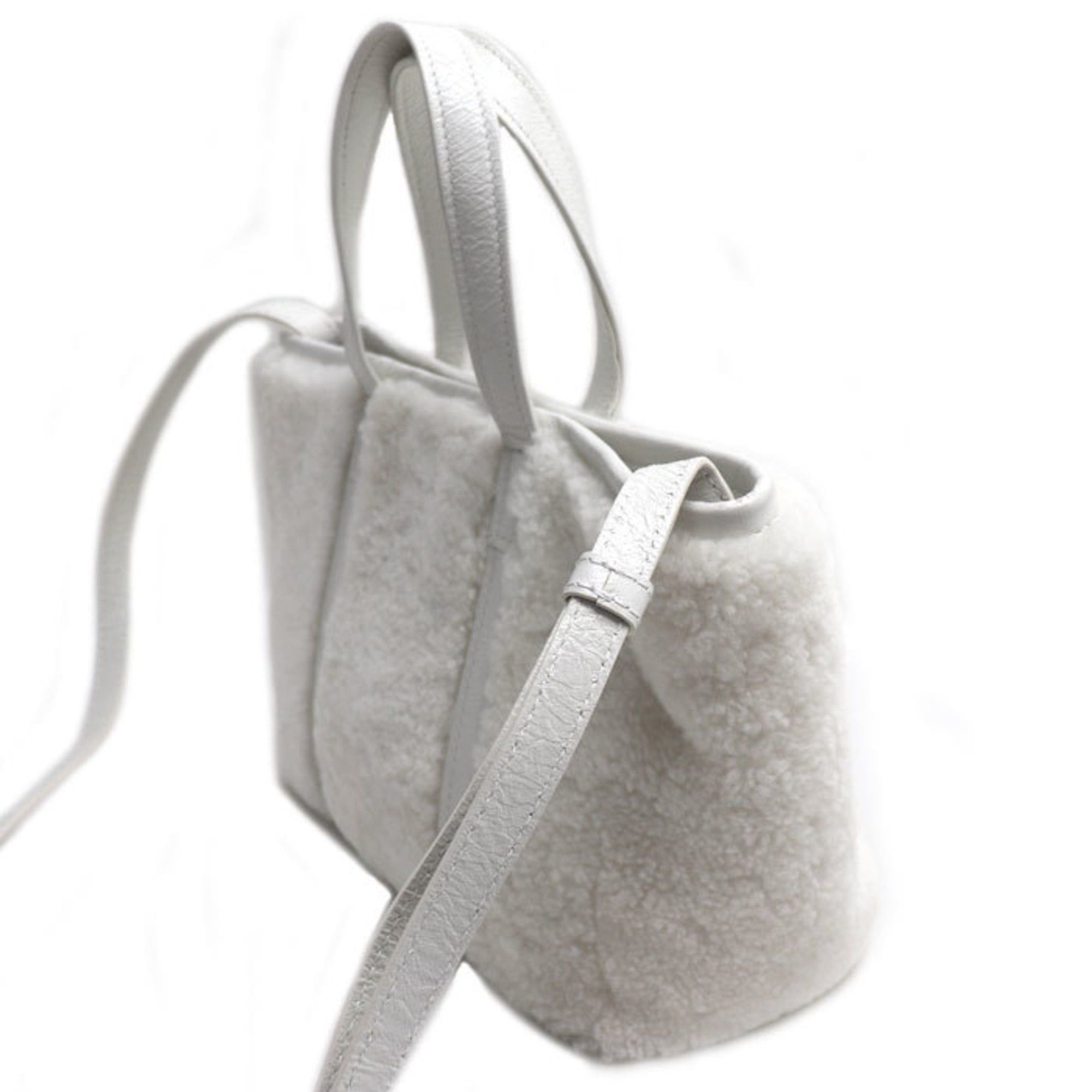 Balenciaga Balenciaga Barbes Small 2-Way Shoulder Bag White 671404 Women's Size ONE SIZE - 2 Thumbnail