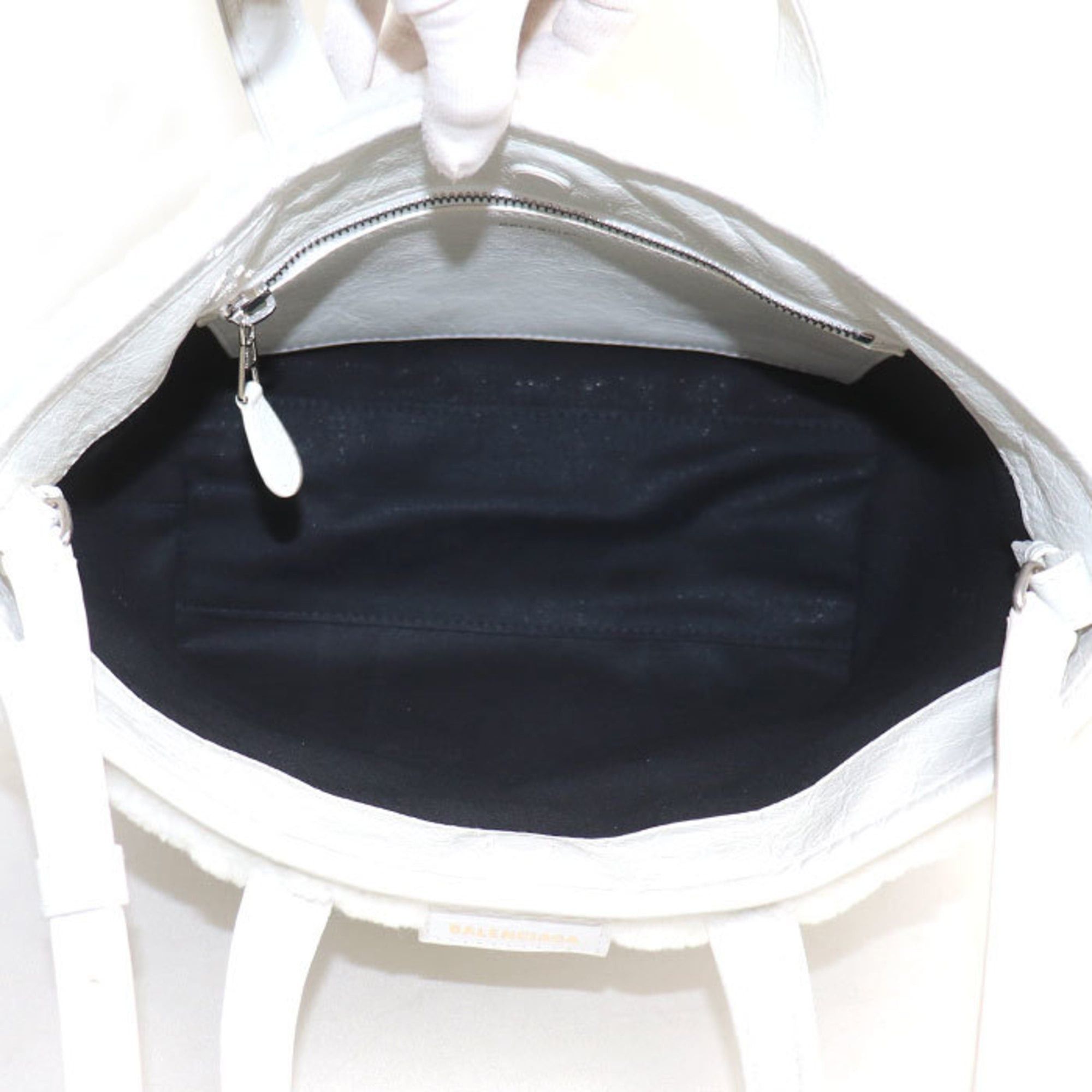 Balenciaga Balenciaga Barbes Small 2-Way Shoulder Bag White 671404 Women's Size ONE SIZE - 4 Thumbnail
