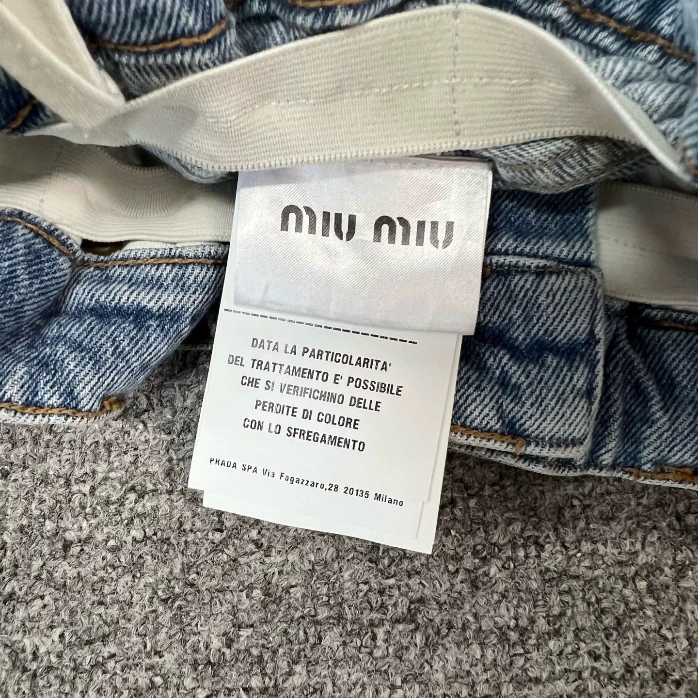 Miu Miu Miu Miu 22SS Denim Shorts Size 27" / US 4 / IT 40 - 6 Thumbnail