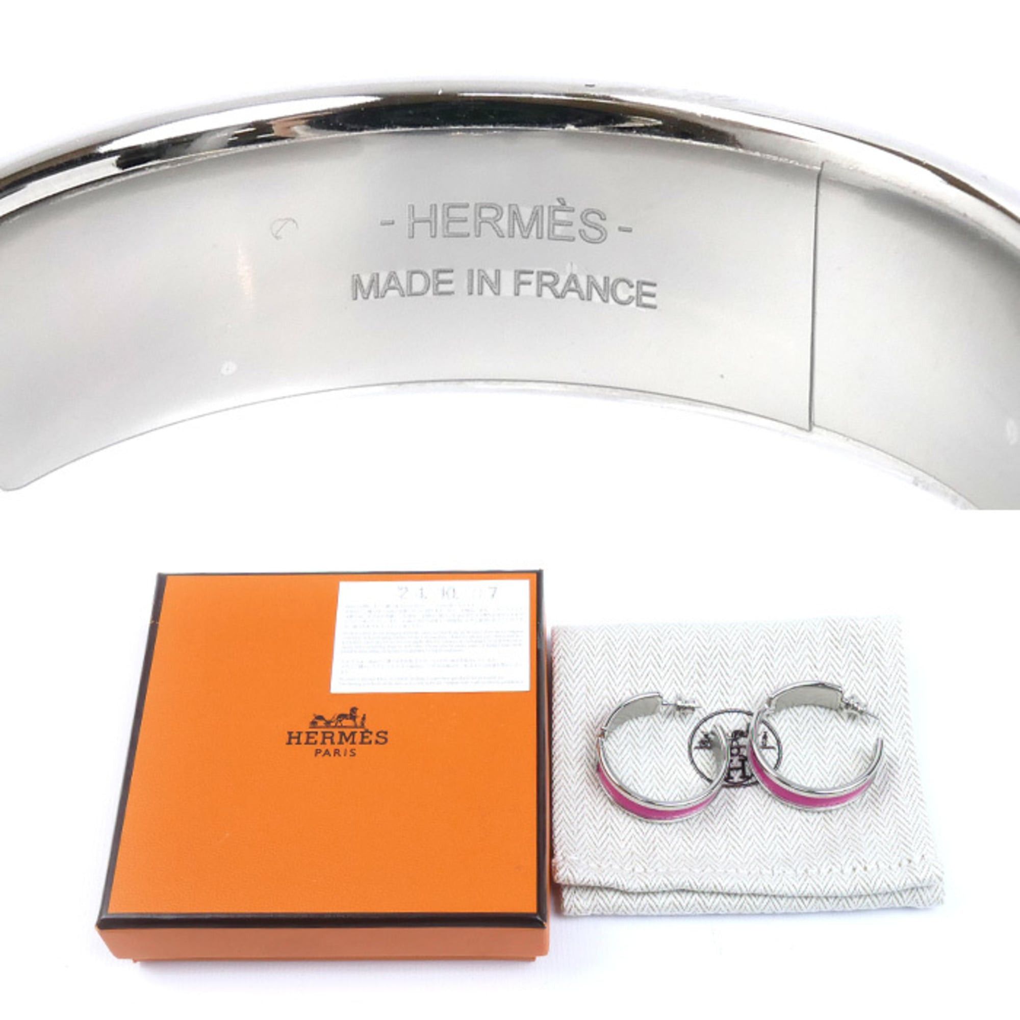 Hermes Hermes GP Leather Olympe Earrings for Women Size ONE SIZE - 4 Thumbnail
