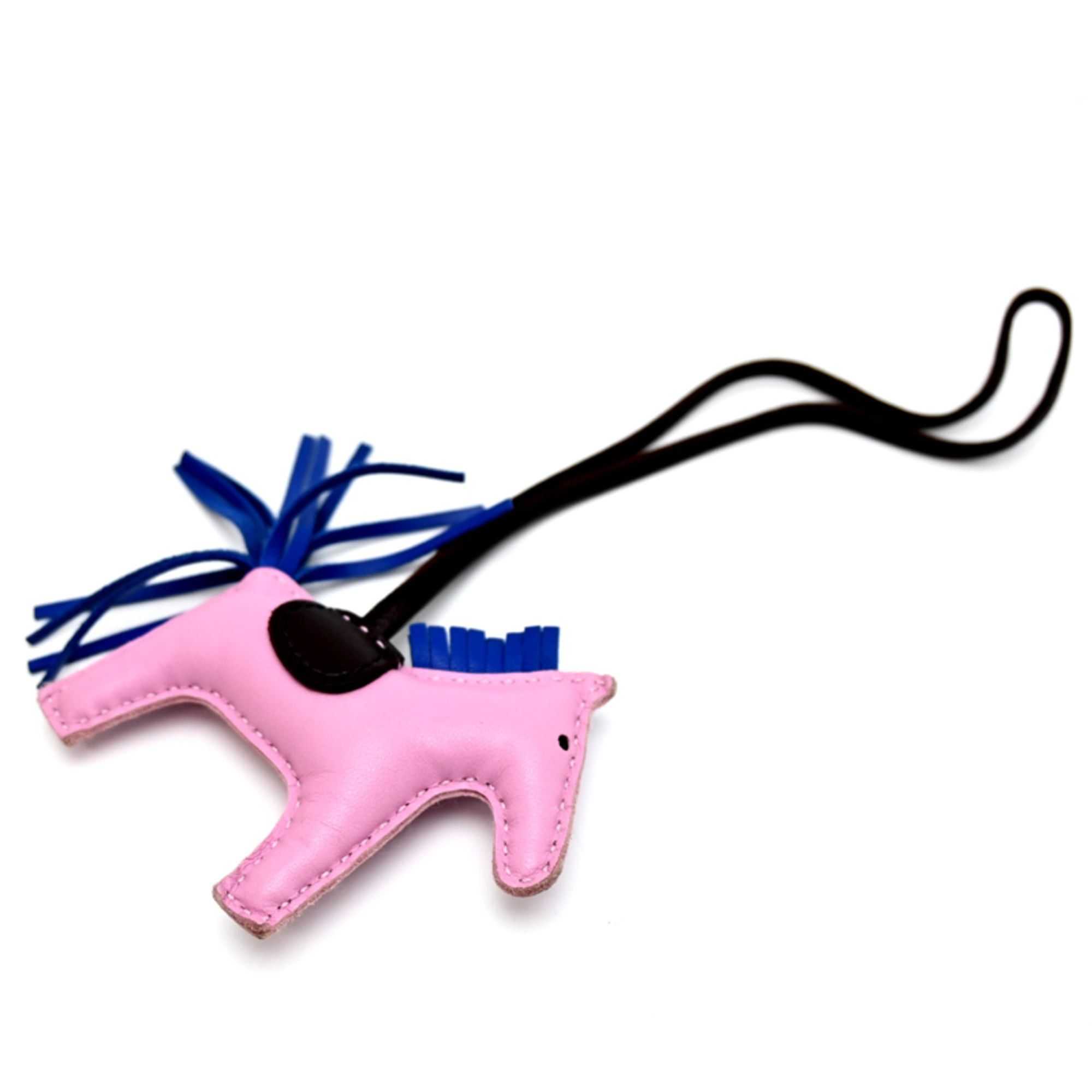Hermes Hermes Rodeo PM Z stamp, 2021 model, women's/men's charm, Agneau Milo, Mauve Gilvestre, Blue France, Rouge Serille Size ONE SIZE - 5 Thumbnail