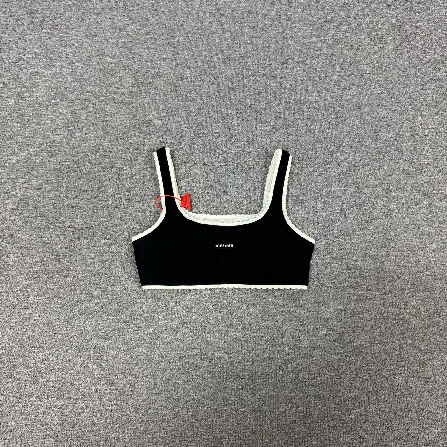 Miu Miu Miumiu new black camisole top S Size S / US 4 / IT 40 - 4 Thumbnail