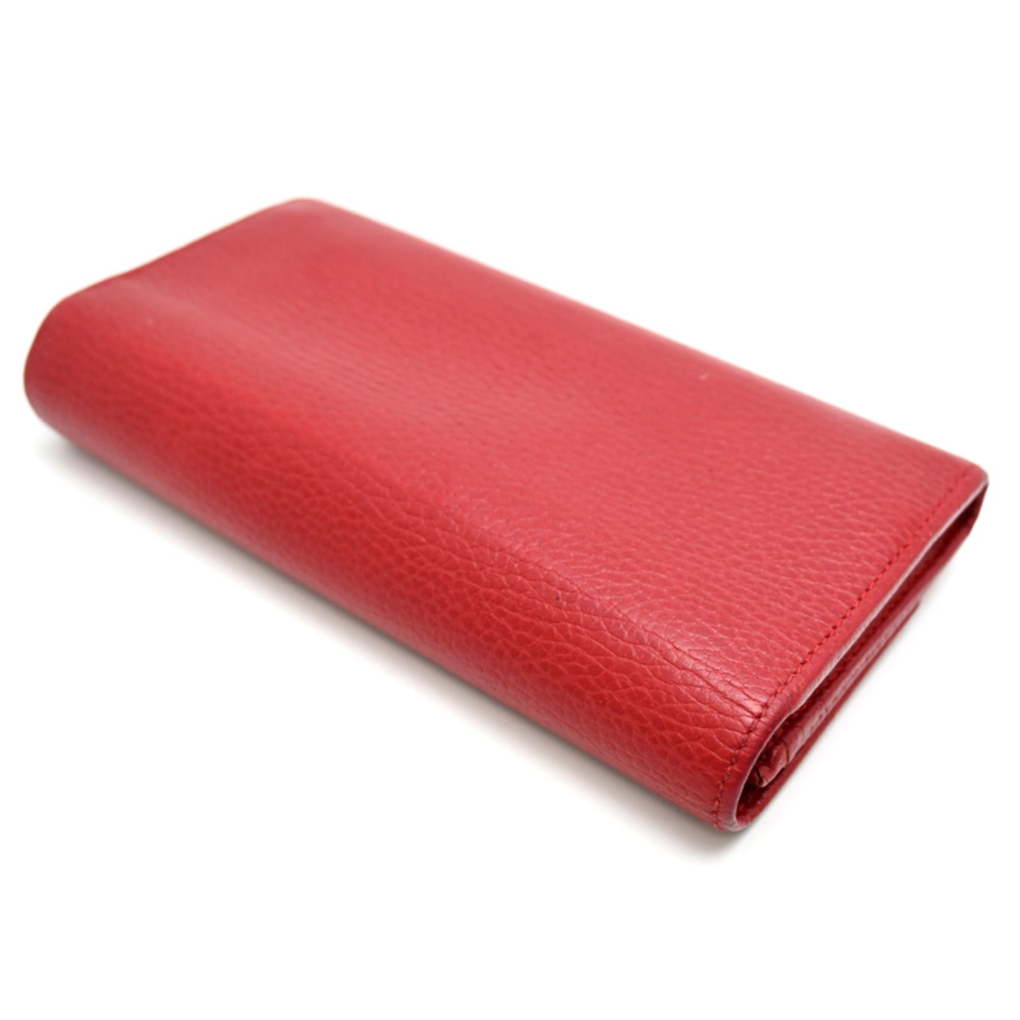 Gucci Gucci Petite G Marmont Continental Wallet, Women's Long 456116, Leather, Red Size ONE SIZE - 4 Thumbnail