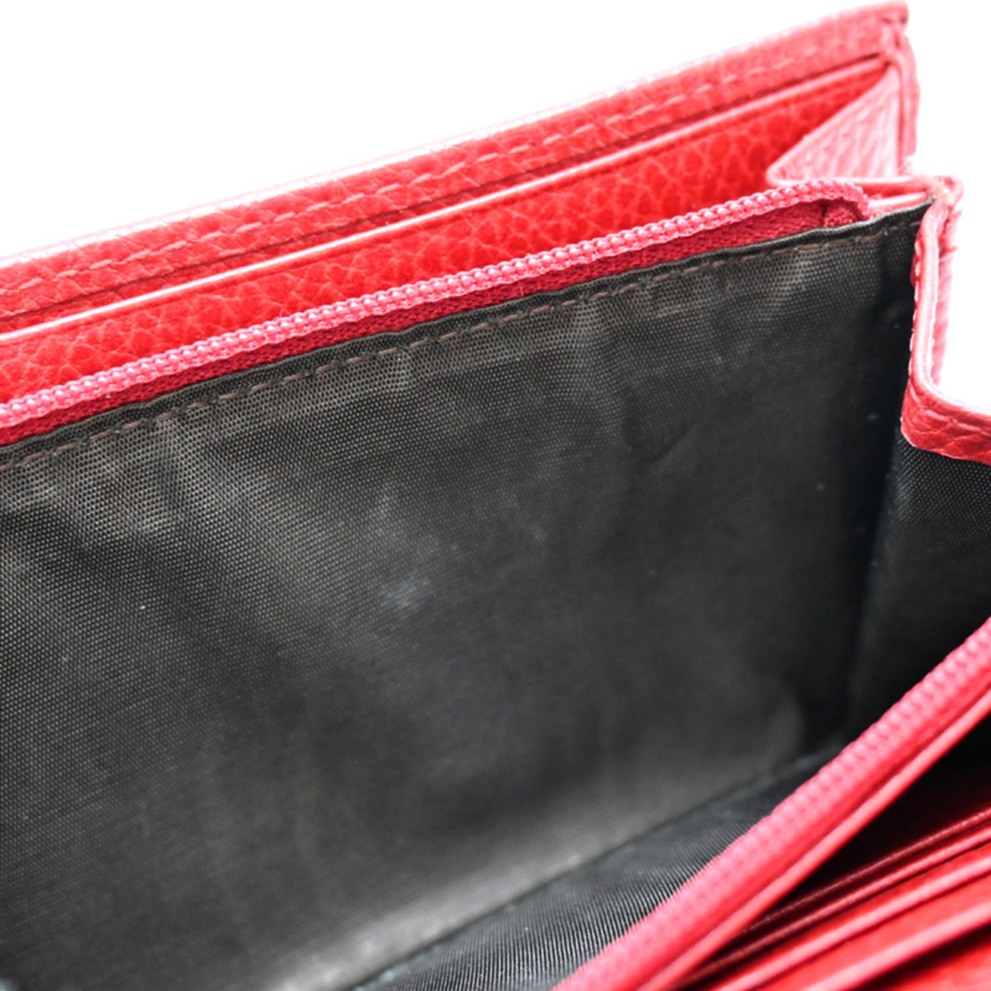 Gucci Gucci Petite G Marmont Continental Wallet, Women's Long 456116, Leather, Red Size ONE SIZE - 6 Thumbnail